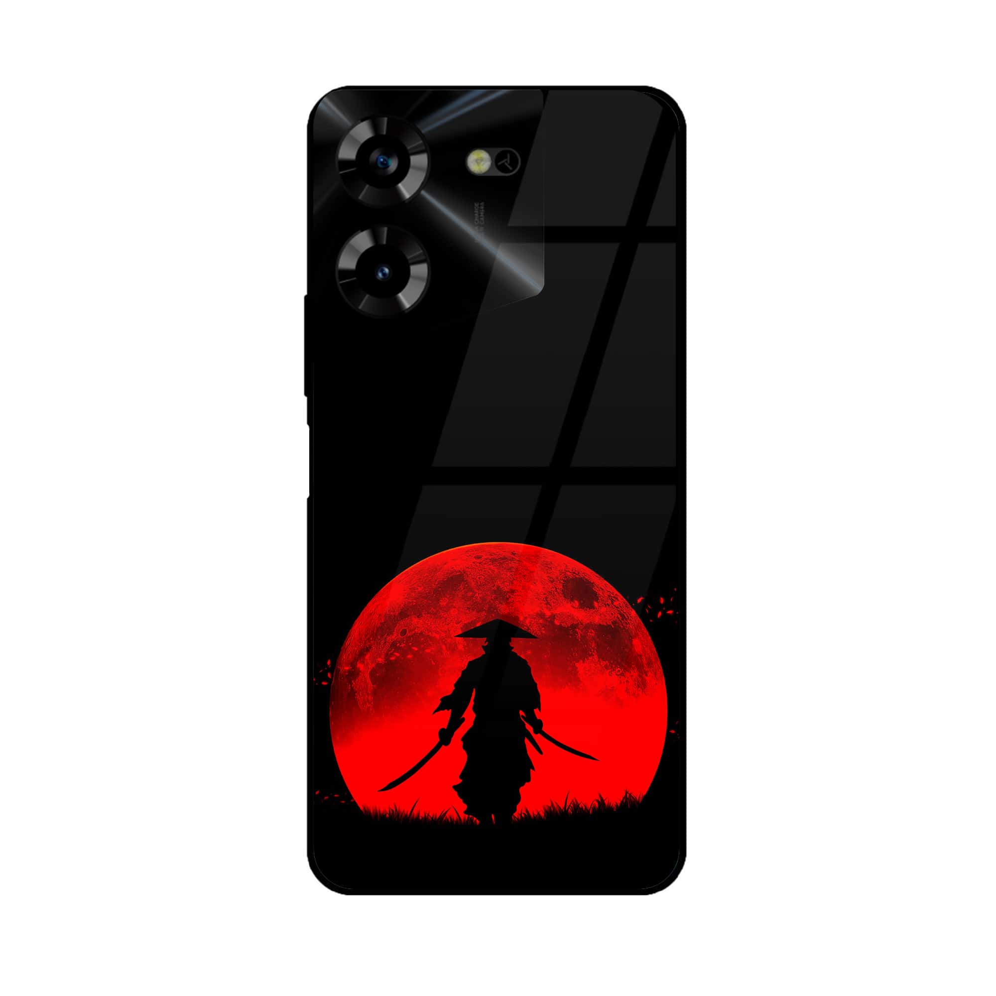 Tecno Pova 5 Pro - Ninja Series - Premium Printed Glass soft Bumper shock Proof Case