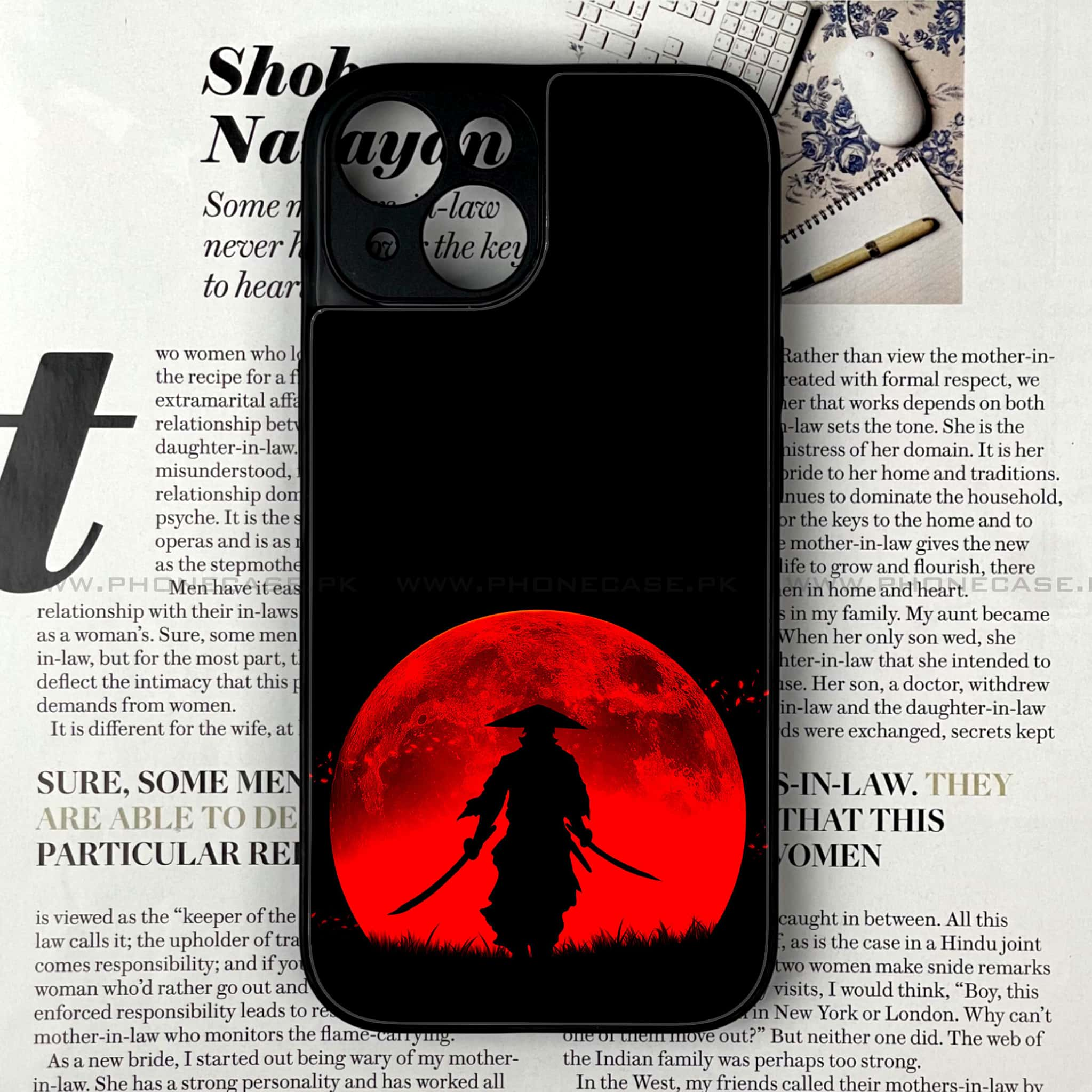 iPhone 13 - Ninja series - Premium Printed Glass soft Bumper shock Proof Case