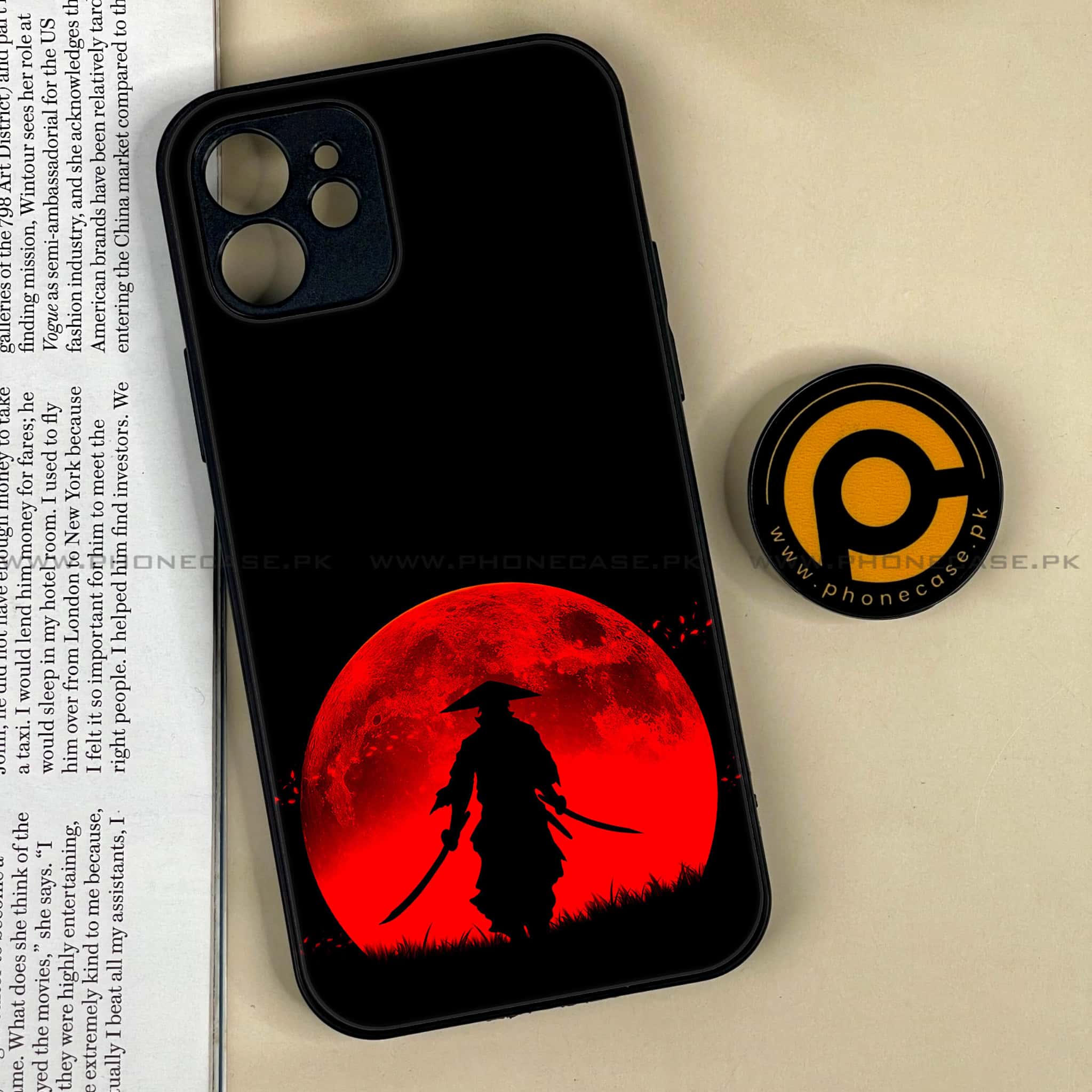 iPhone 12  Ninja Series  Premium Printed Glass soft Bumper shock Proof Case