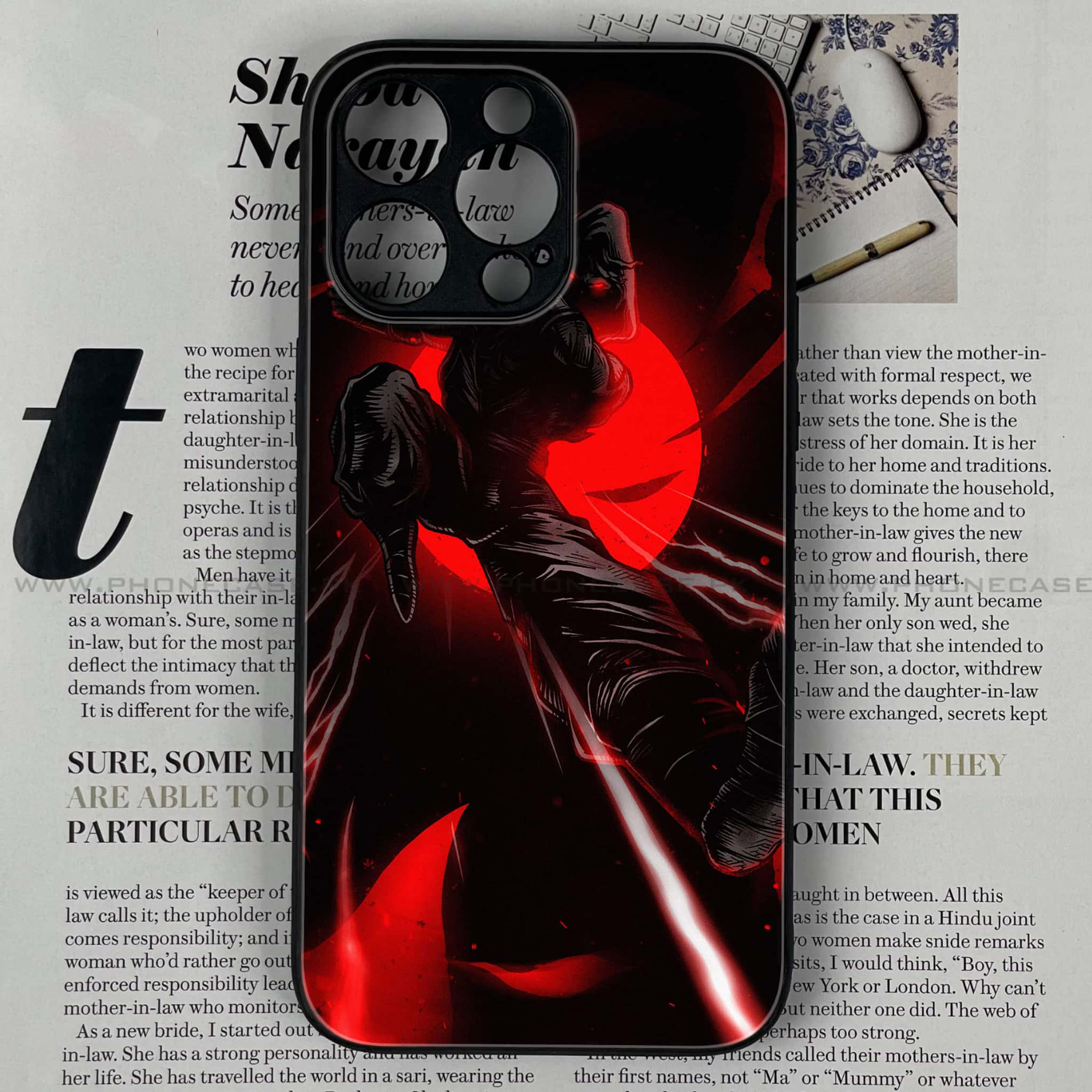 iPhone 11 Pro Max - Ninja Series - Premium Printed Glass soft Bumper shock Proof Case