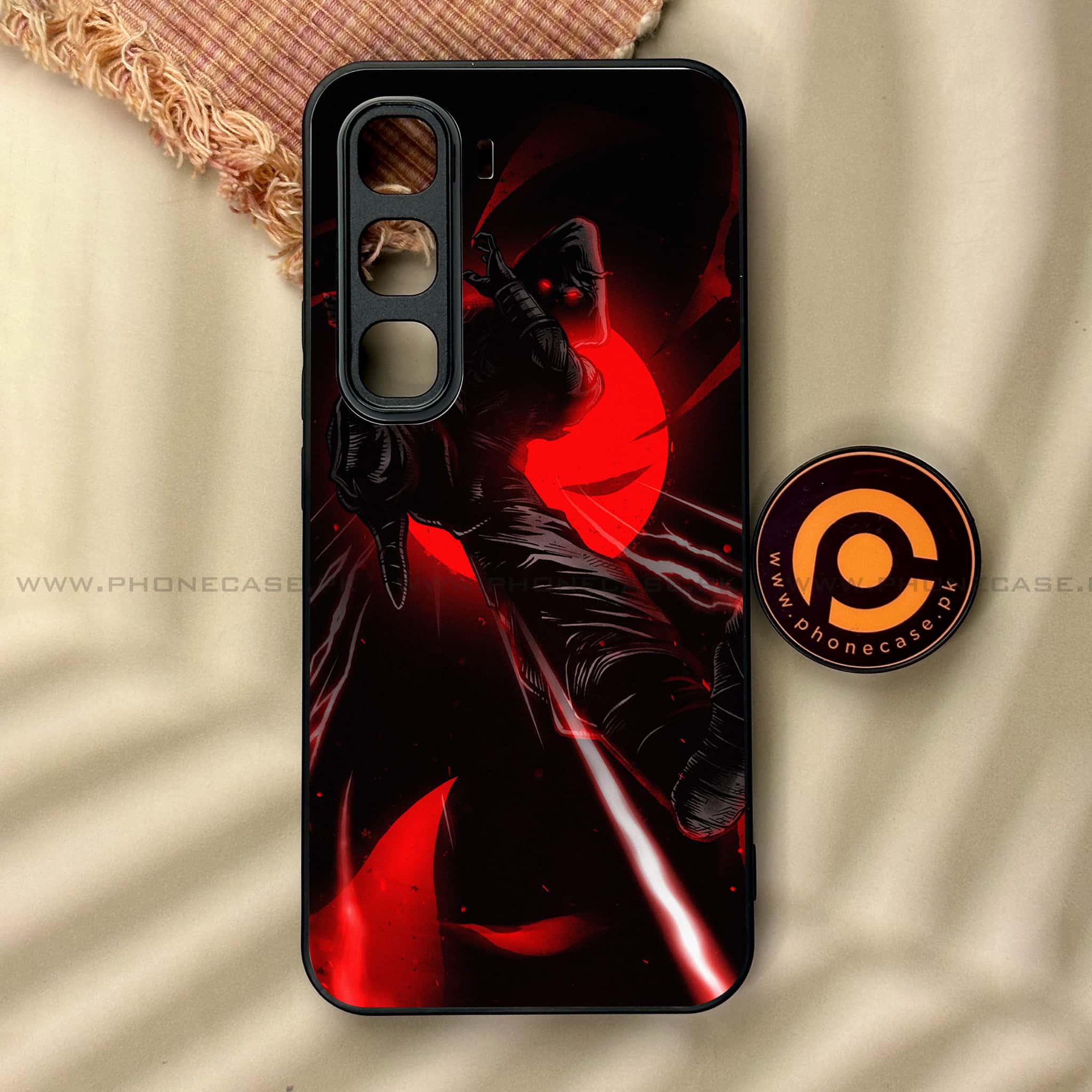 Infinix Hot 60 Pro - Ninja Series - Premium Metal Printed soft Bumper shock Proof Case