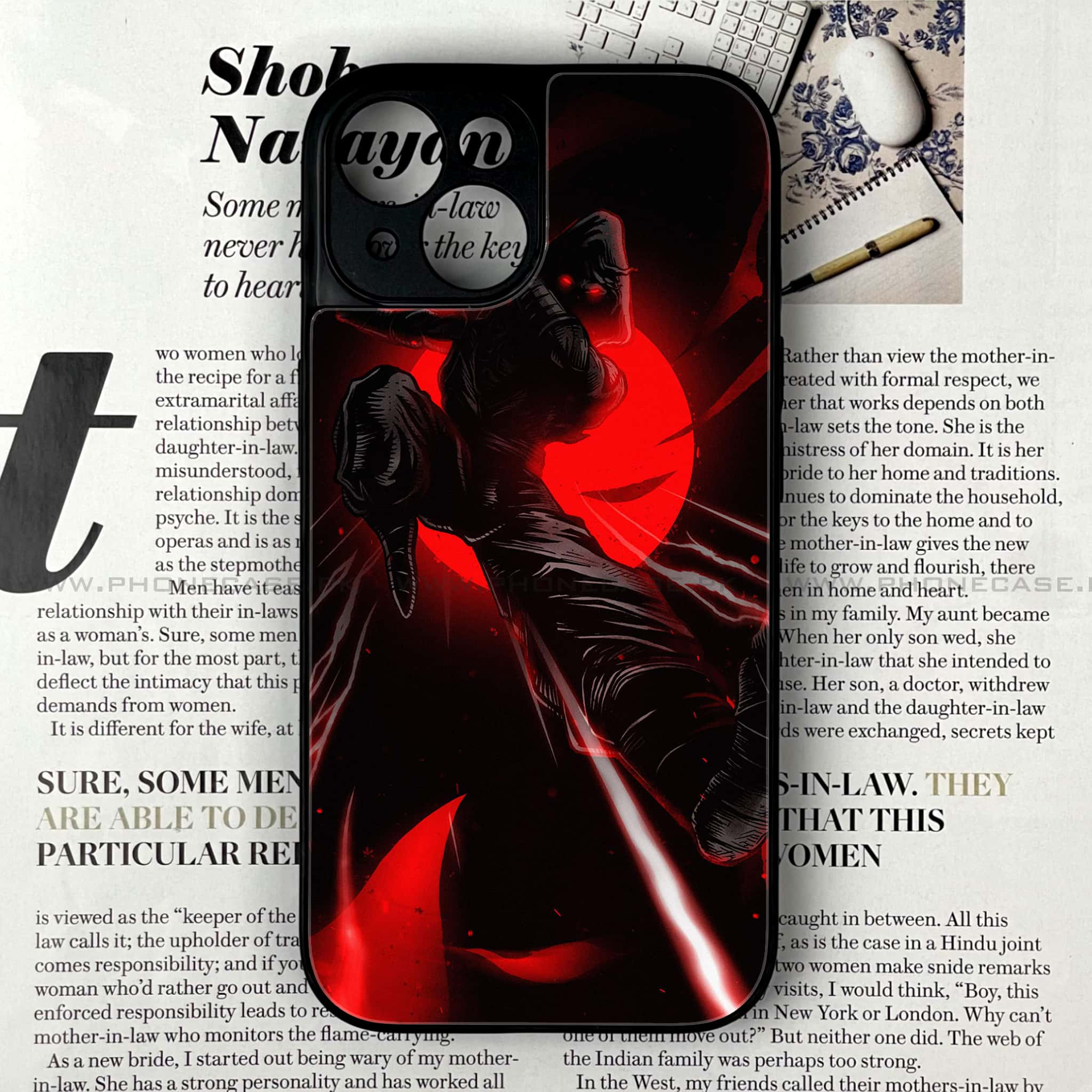 iPhone 13 - Ninja series - Premium Printed Glass soft Bumper shock Proof Case