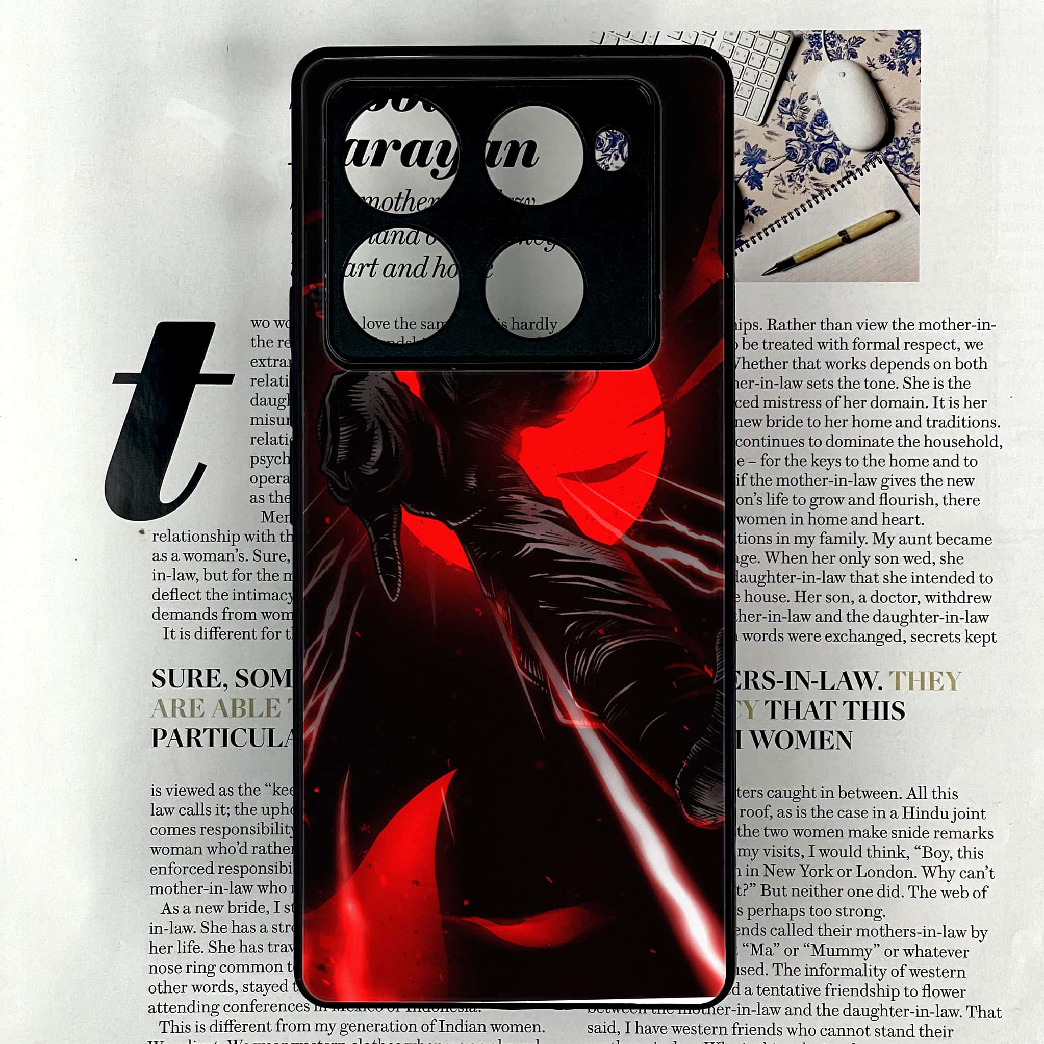 Infinix Note 40 Pro Plus - Ninja Series - Premium Metal Printed soft Bumper shock Proof Case