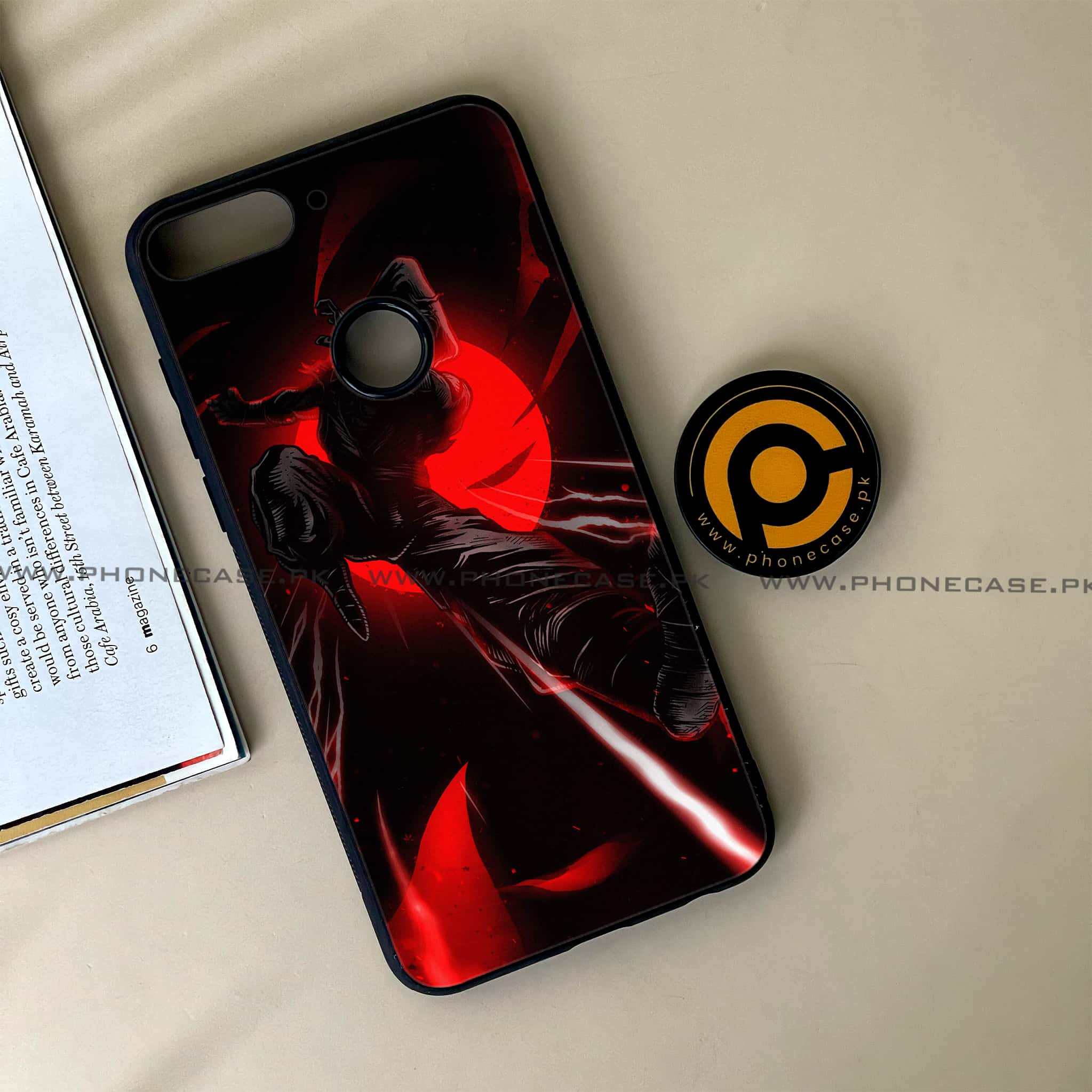 Huawei Y7 Prime (2018) - Ninja Series - Premium Printed Glass soft Bumper shock Proof Case