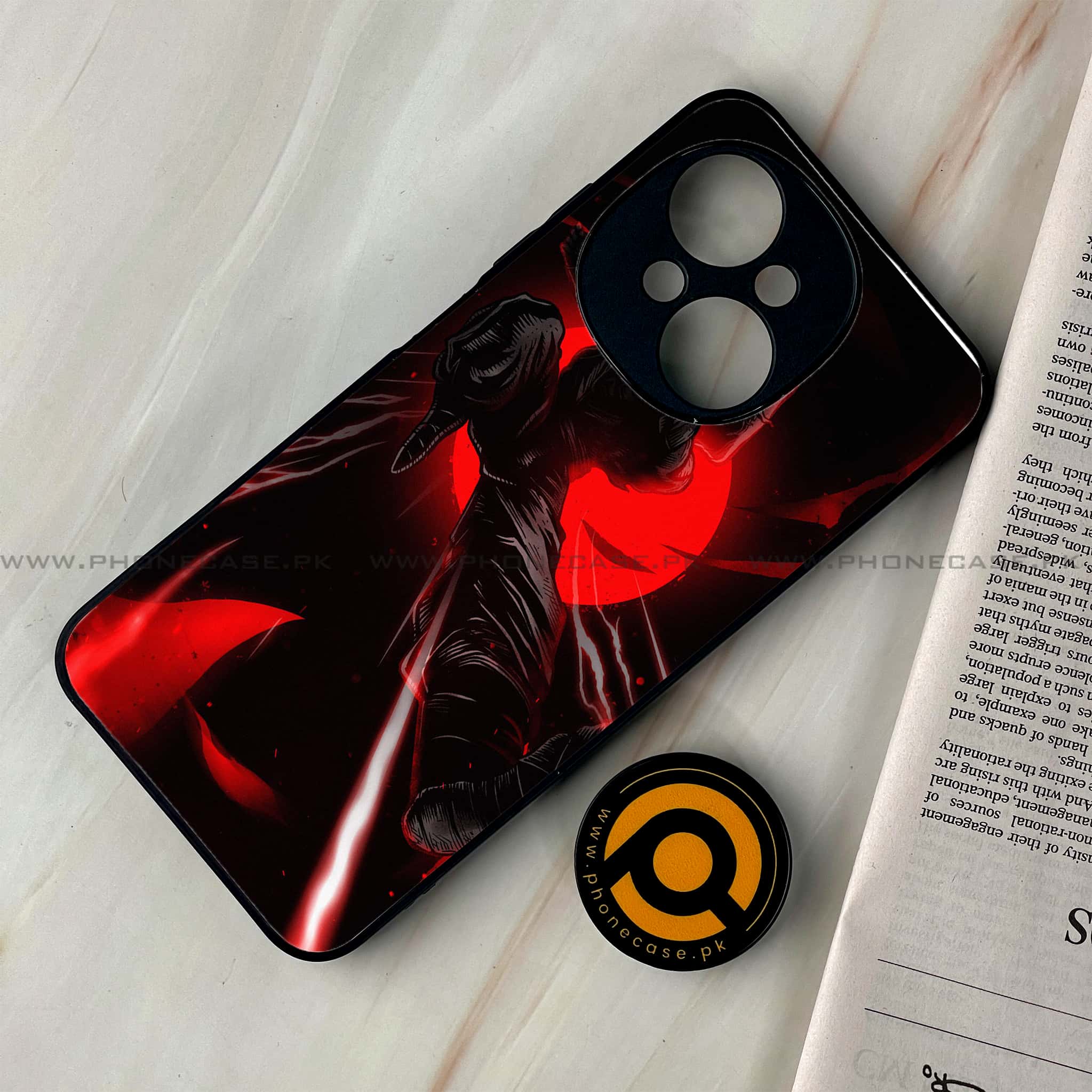 Tecno Spark Go 1 - Ninja Series - Premium Printed Glass soft Bumper shock Proof Case