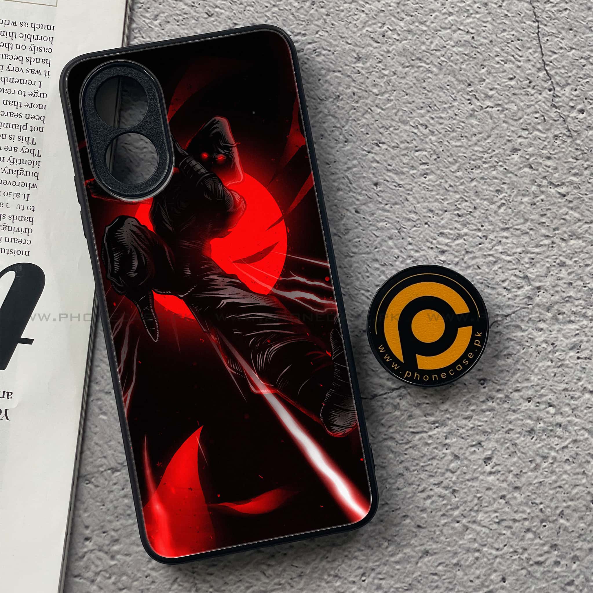 Oppo A18 4G - Ninja Series - Premium Printed Glass soft Bumper shock Proof Case