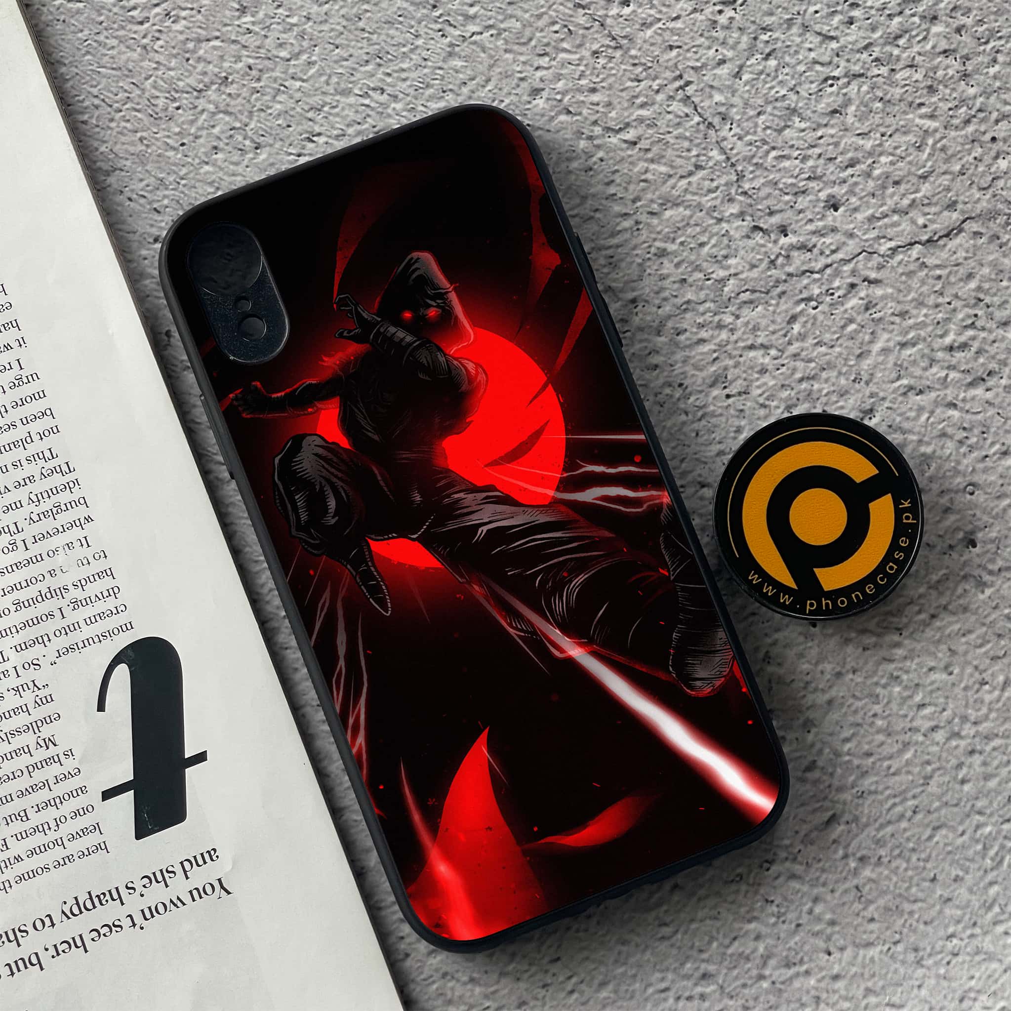 iPhone XR - Ninja  Series - Premium Metal Printed soft Bumper shock Proof Case