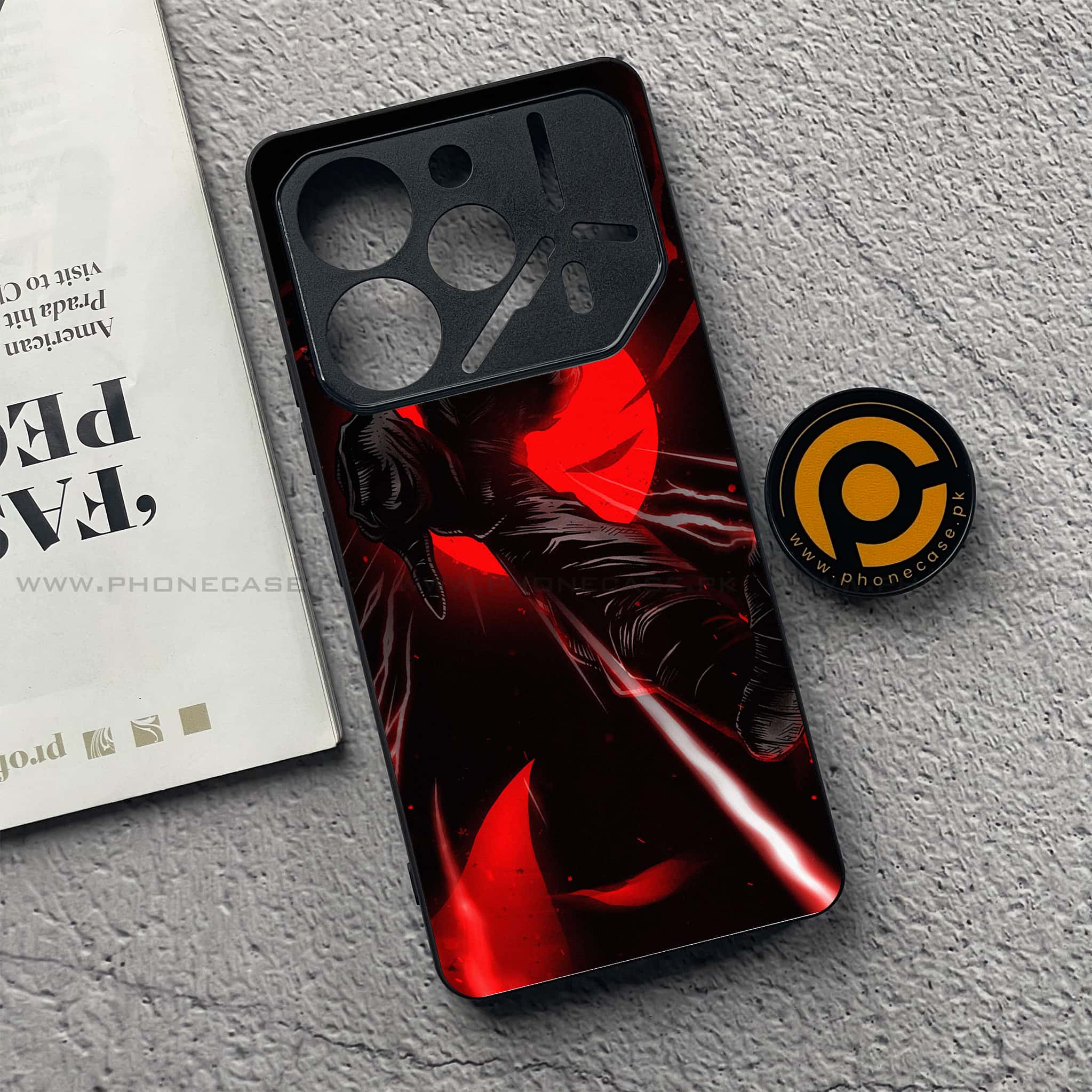 Tecno Pova 6 - Ninja Series - Premium Printed Glass soft Bumper shock Proof Case