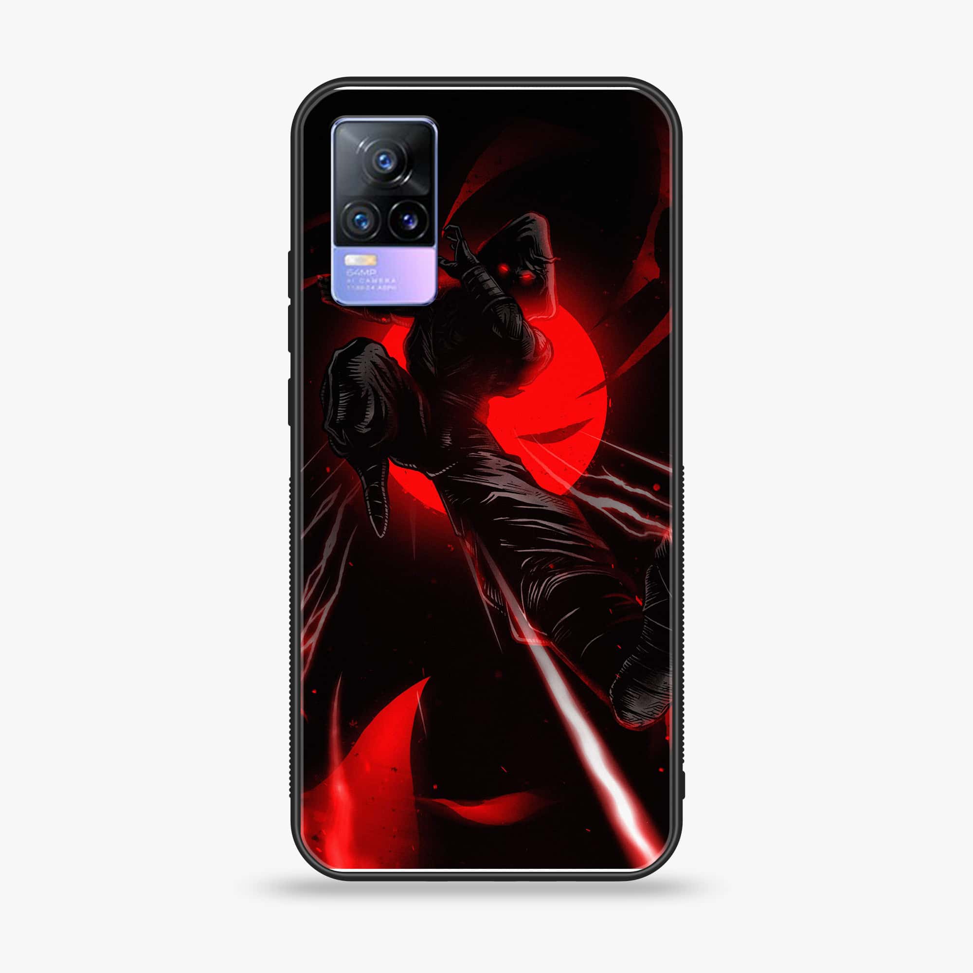 Vivo V21e  - Ninja Series - Premium Printed Glass soft Bumper shock Proof Case