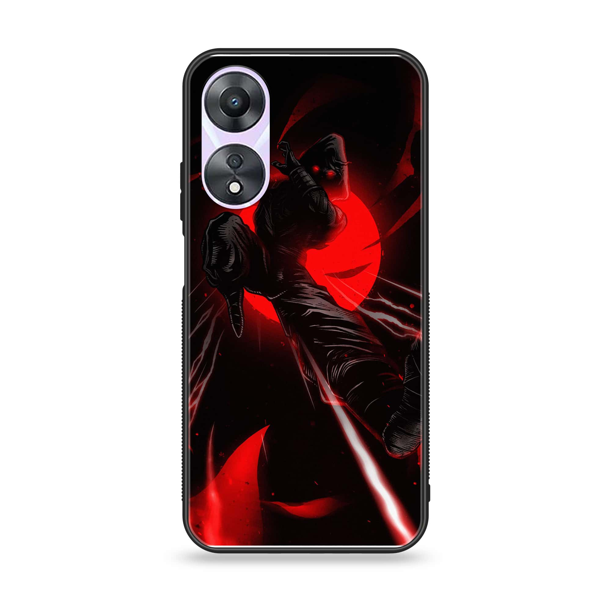 Oppo A78 4G - Ninja Series - Premium Printed Glass soft Bumper shock Proof Case