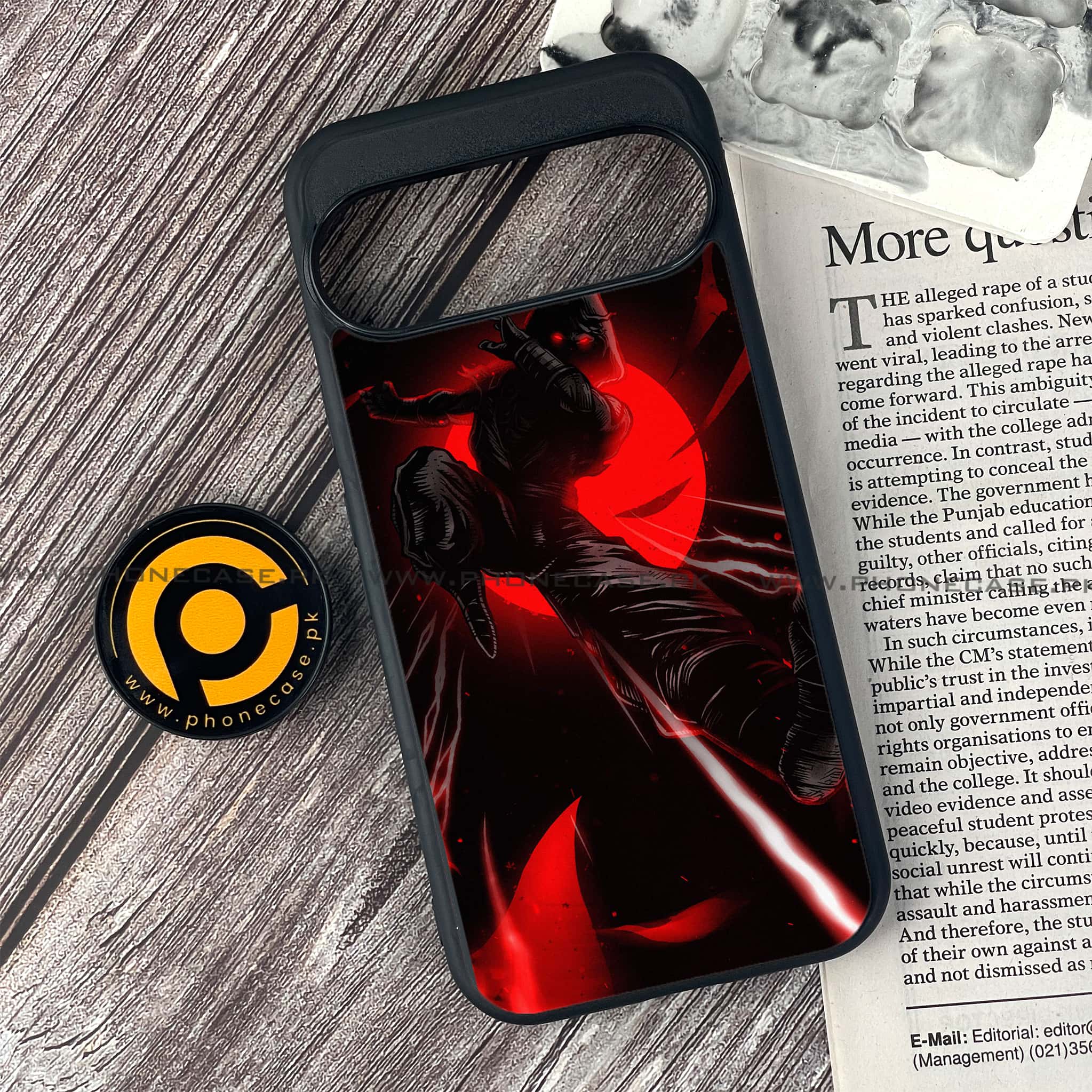 Google Pixel 9 - Ninja Series - Premium Metal Printed soft Bumper Shock Proof Case