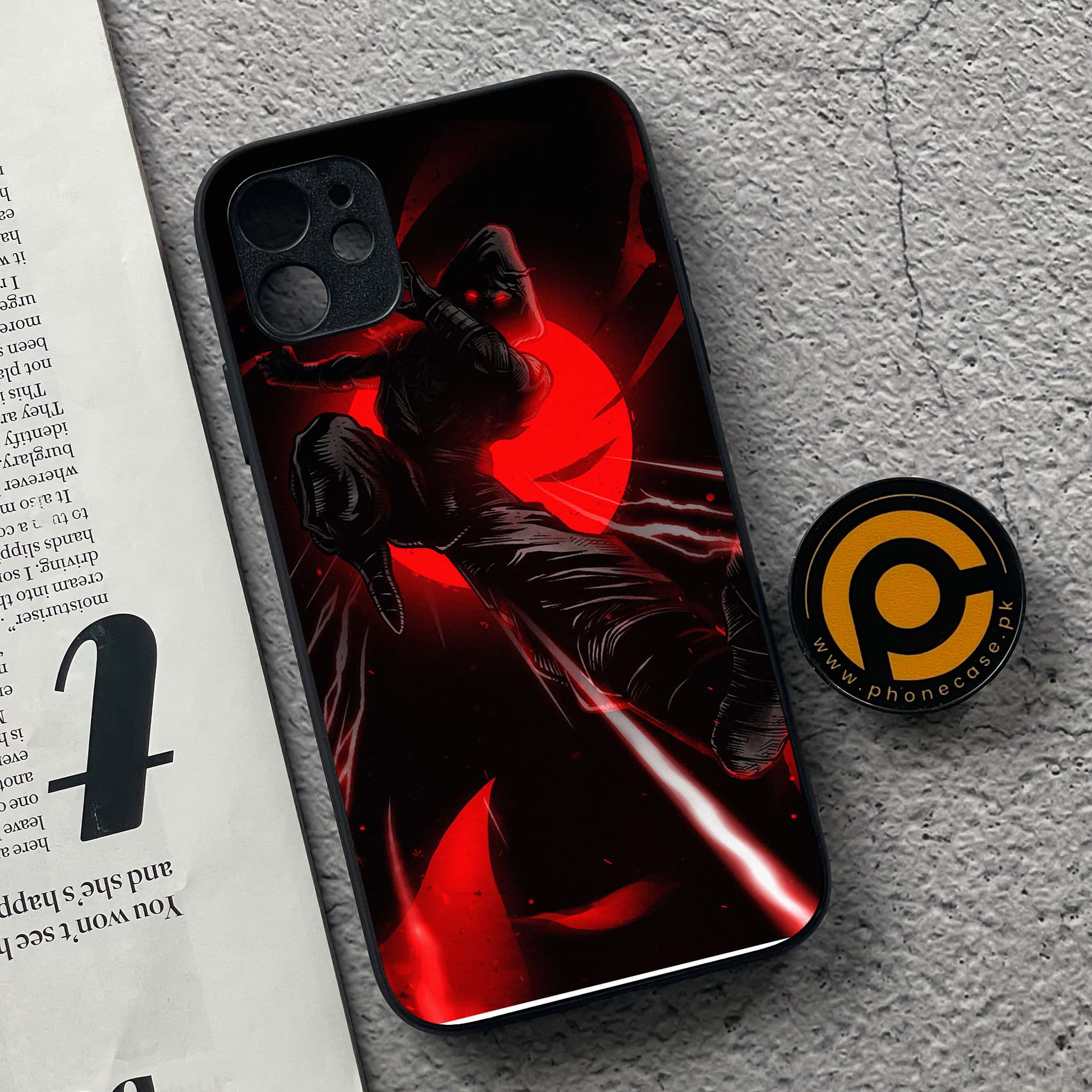 iPhone 11 Ninja Series  Premium Printed Glass soft Bumper shock Proof Case