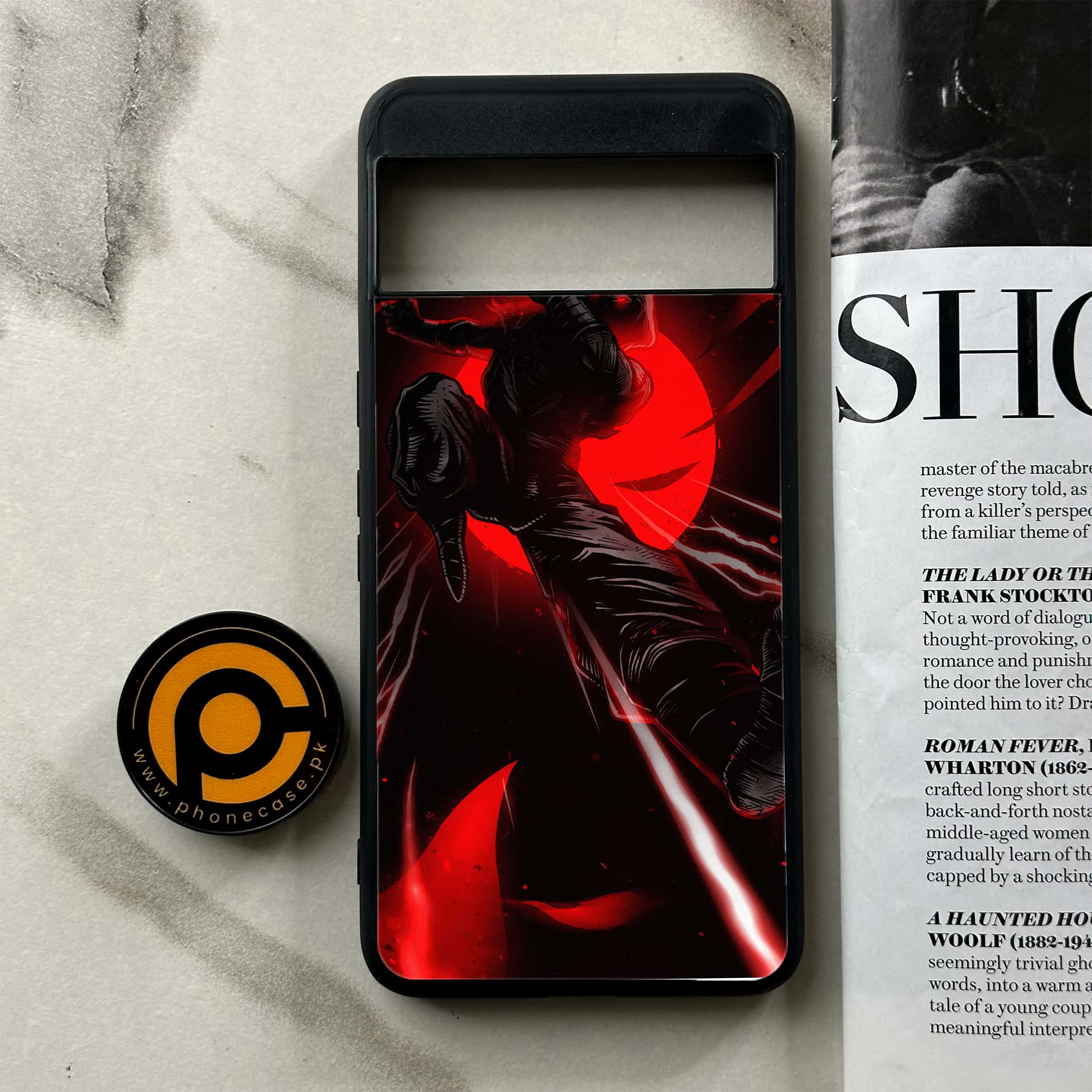 Google Pixel 8 Pro - Ninja Series - Premium Printed Glass soft Bumper shock Proof Case