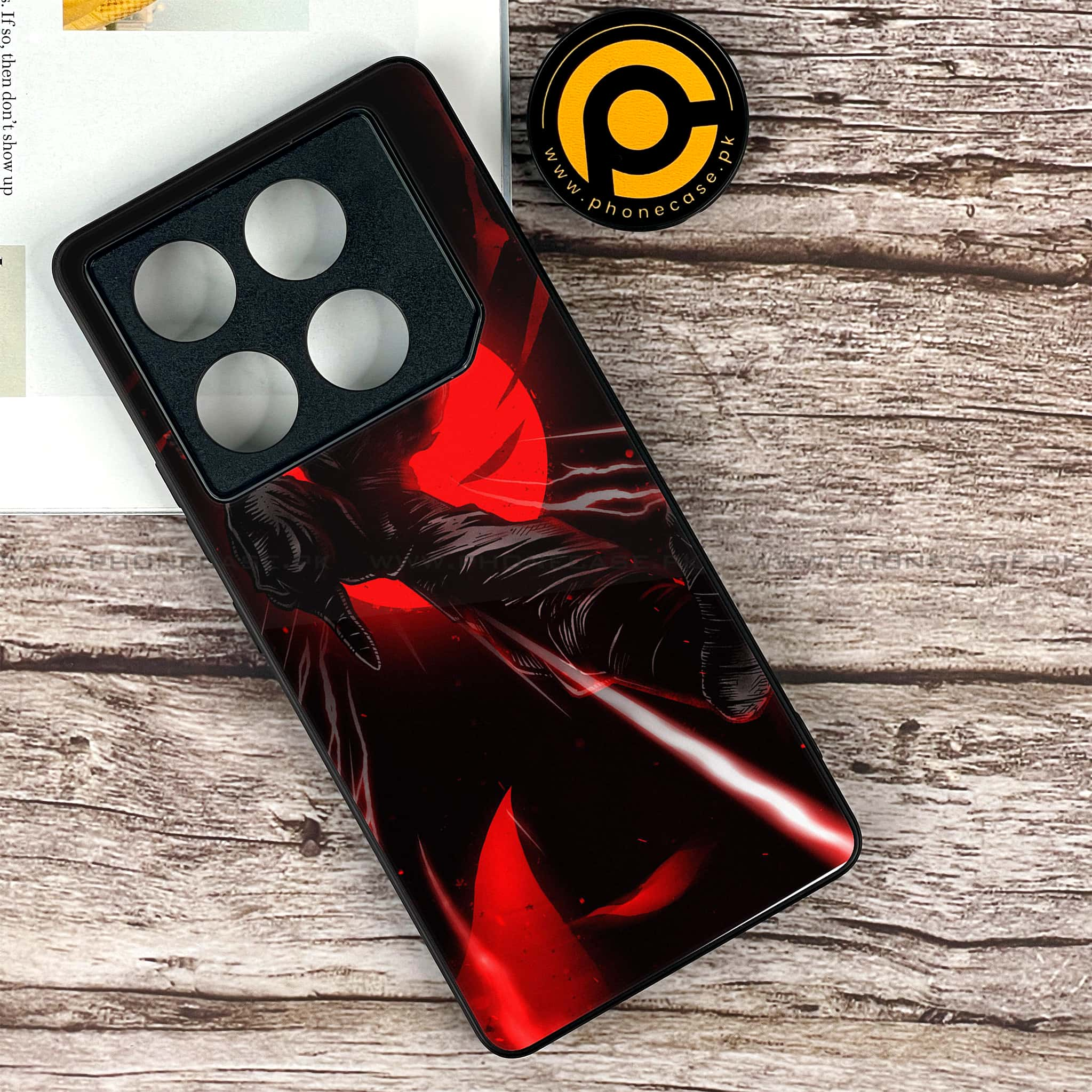 Infinix GT 20 Pro - Ninja Series - Premium Printed Glass soft Bumper shock Proof Case