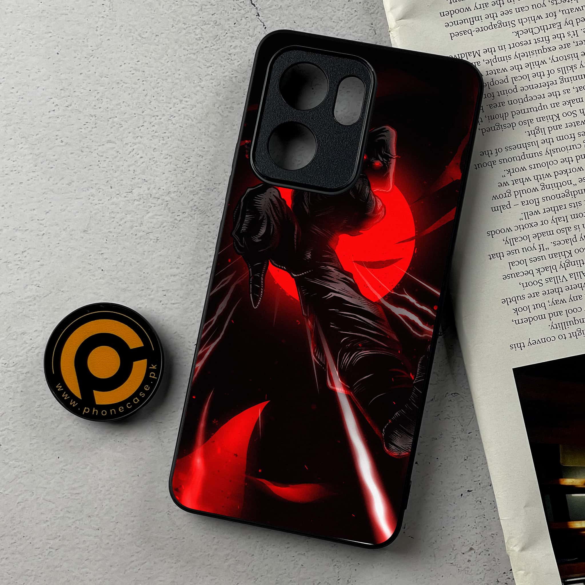 Oppo Reno 13F - Ninja Series - Premium Metal Printed Soft Bumper Shockproof Case