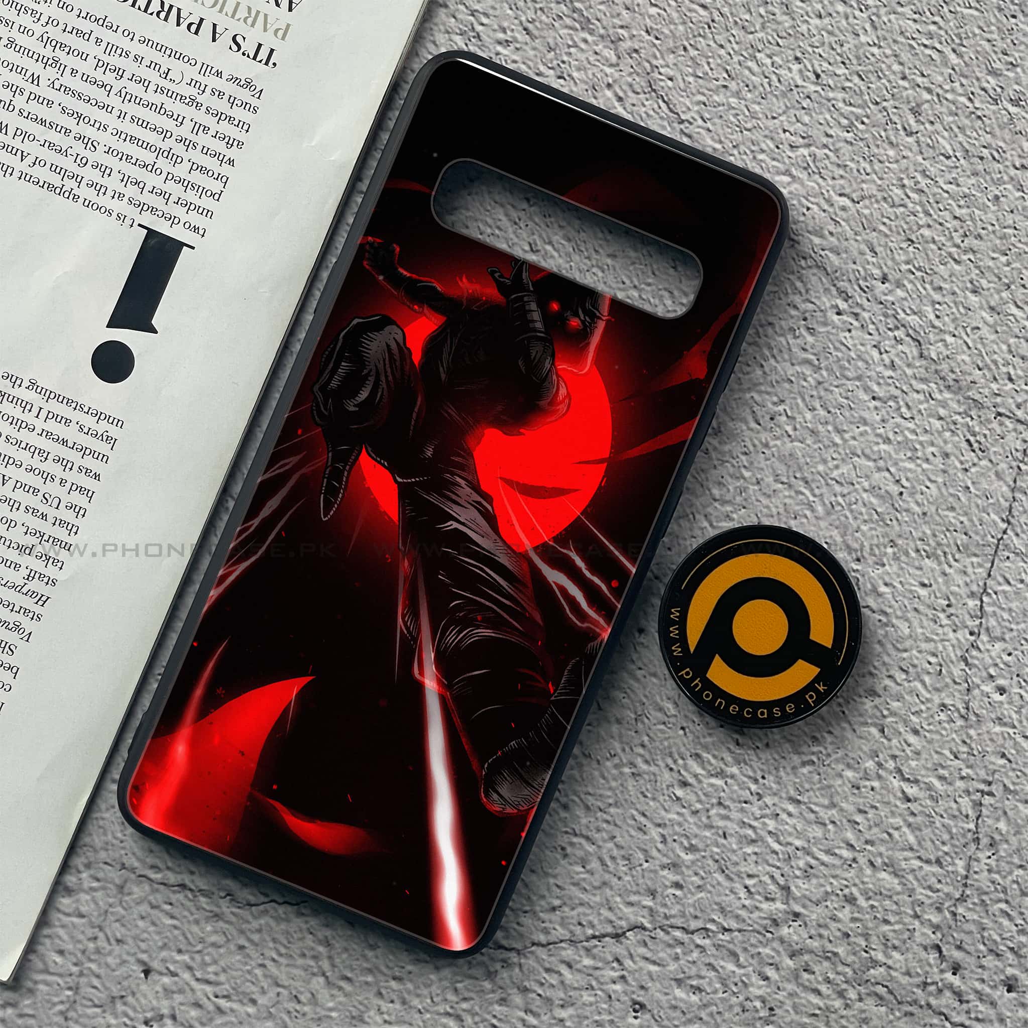 Samsung Galaxy S10 5G - Ninja Series - Premium Printed Glass soft Bumper shock Proof Case