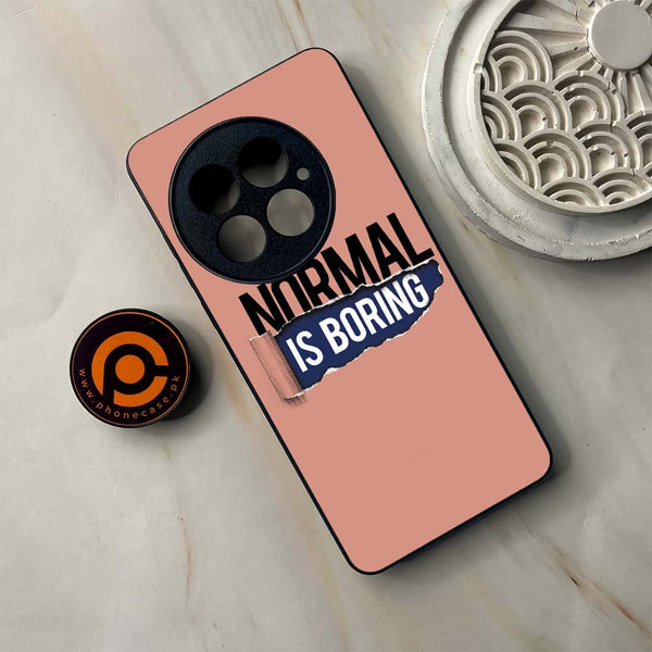 OnePlus 13 - Normal is Boring Design - Premium Metal Printed soft Bumper shock Proof Case