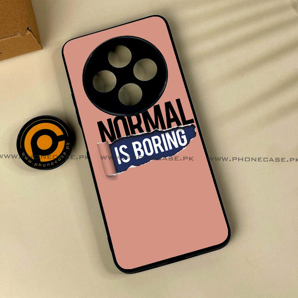 Xiaomi Poco C75 4G - Normal is Boring Design -  Premium Printed Metal soft Bumper shock Proof Case