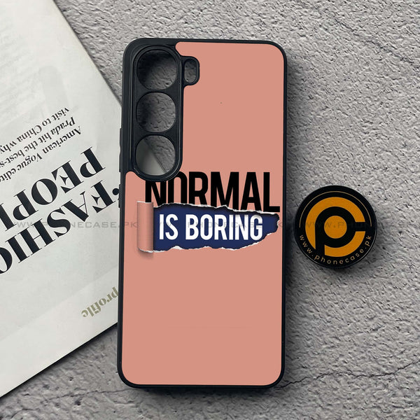 Vivo Y200 4G - Normal is Boring Design - Premium Metal Printed soft Bumper Shock Proof Case