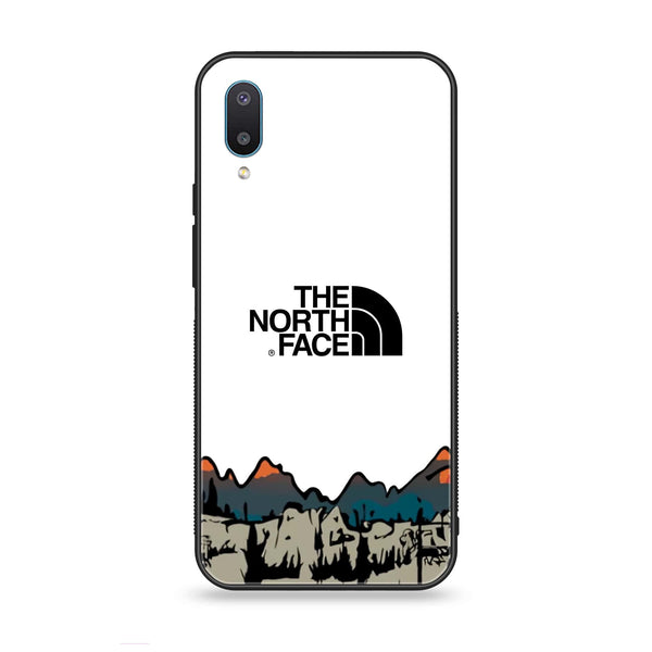 Samsung Galaxy A02 - The North Face Series - Premium Printed Glass soft Bumper shock Proof Case