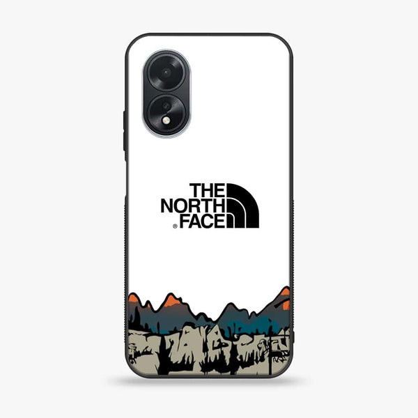 Oppo A18 4G - The North Face Series - Premium Printed Glass soft Bumper shock Proof Case