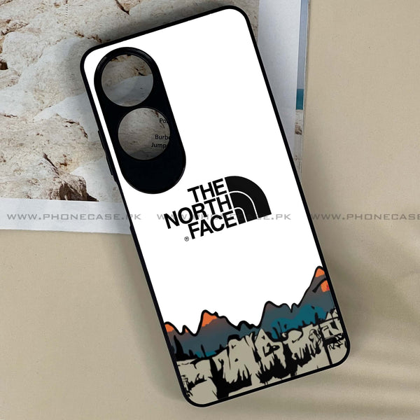 Oppo A60 - The North Face Series - Premium Printed Metal soft Bumper shock Proof Case