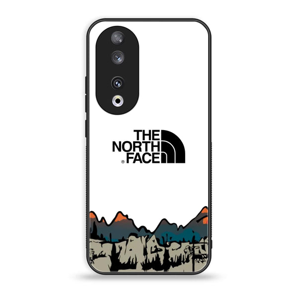 Huawei Honor 90 - The Northface Series - Premium Printed Glass soft Bumper shock Proof Case