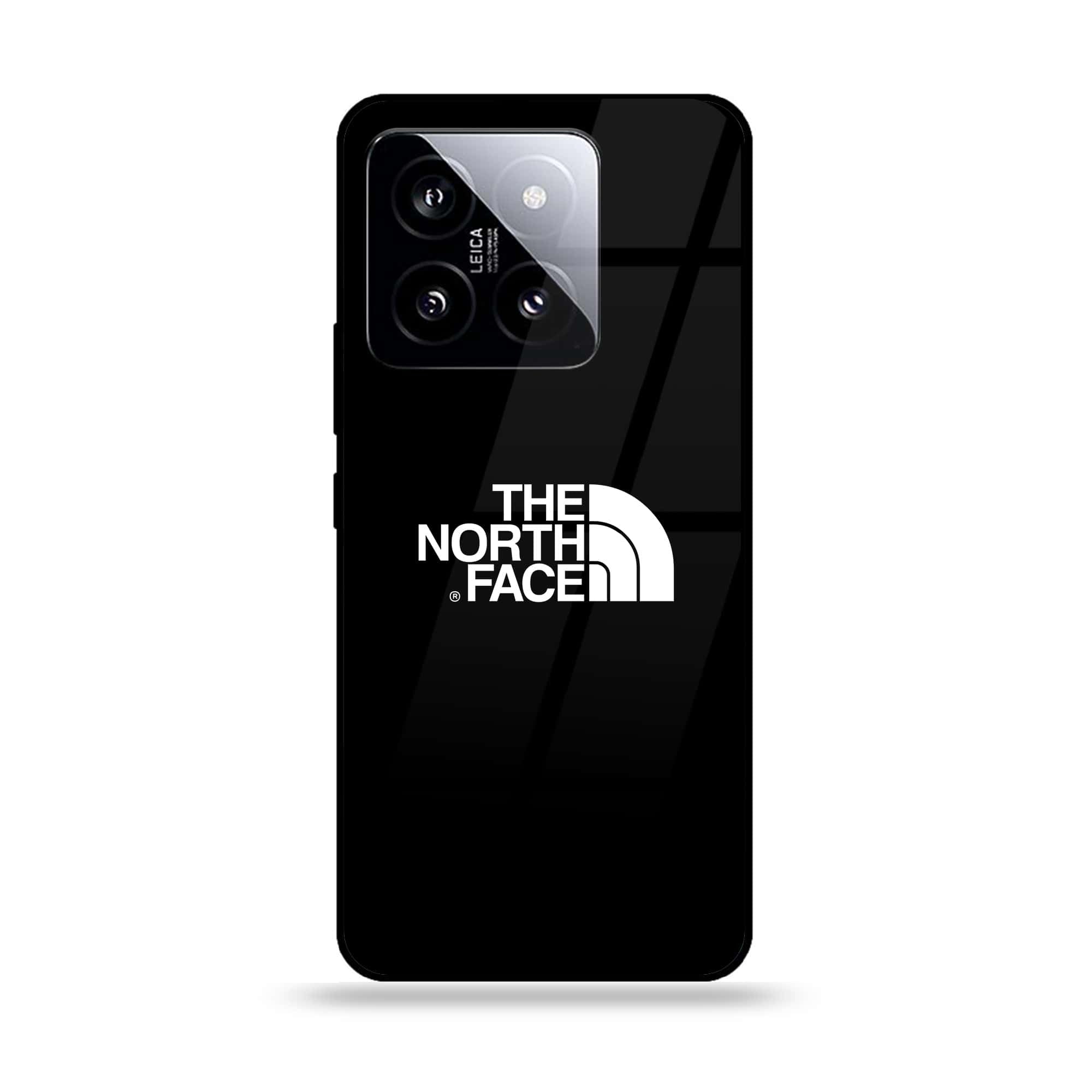 Xiaomi 14 - The North Face Series - Premium Printed Glass soft Bumper shock Proof Case