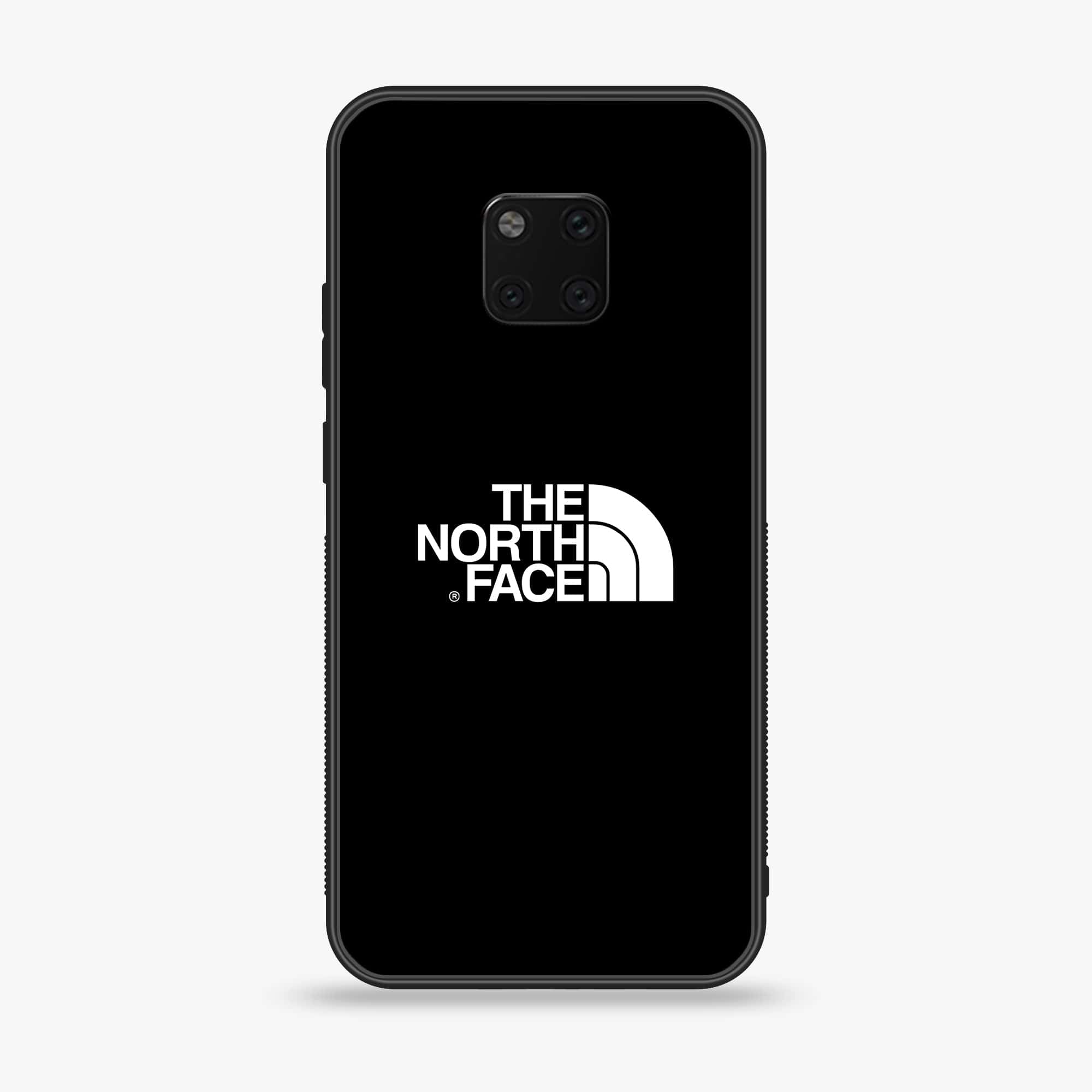 Huawei Mate 20 Pro - The North Face Series - Premium Printed Glass soft Bumper shock Proof Case