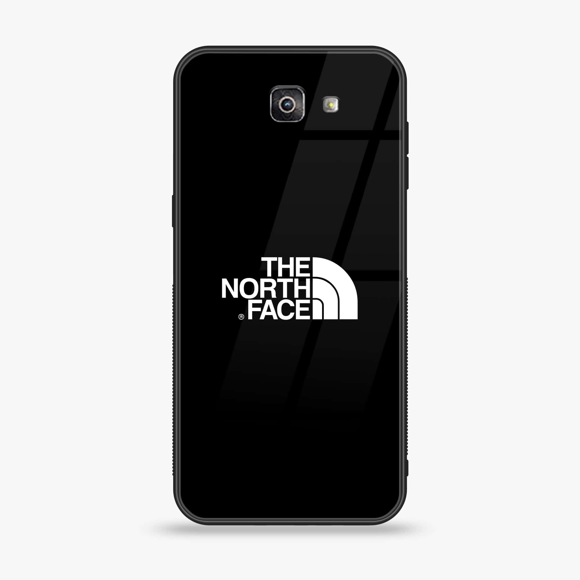 Galaxy J7 Prime - The North Face Series - Premium Printed Glass soft Bumper shock Proof Case