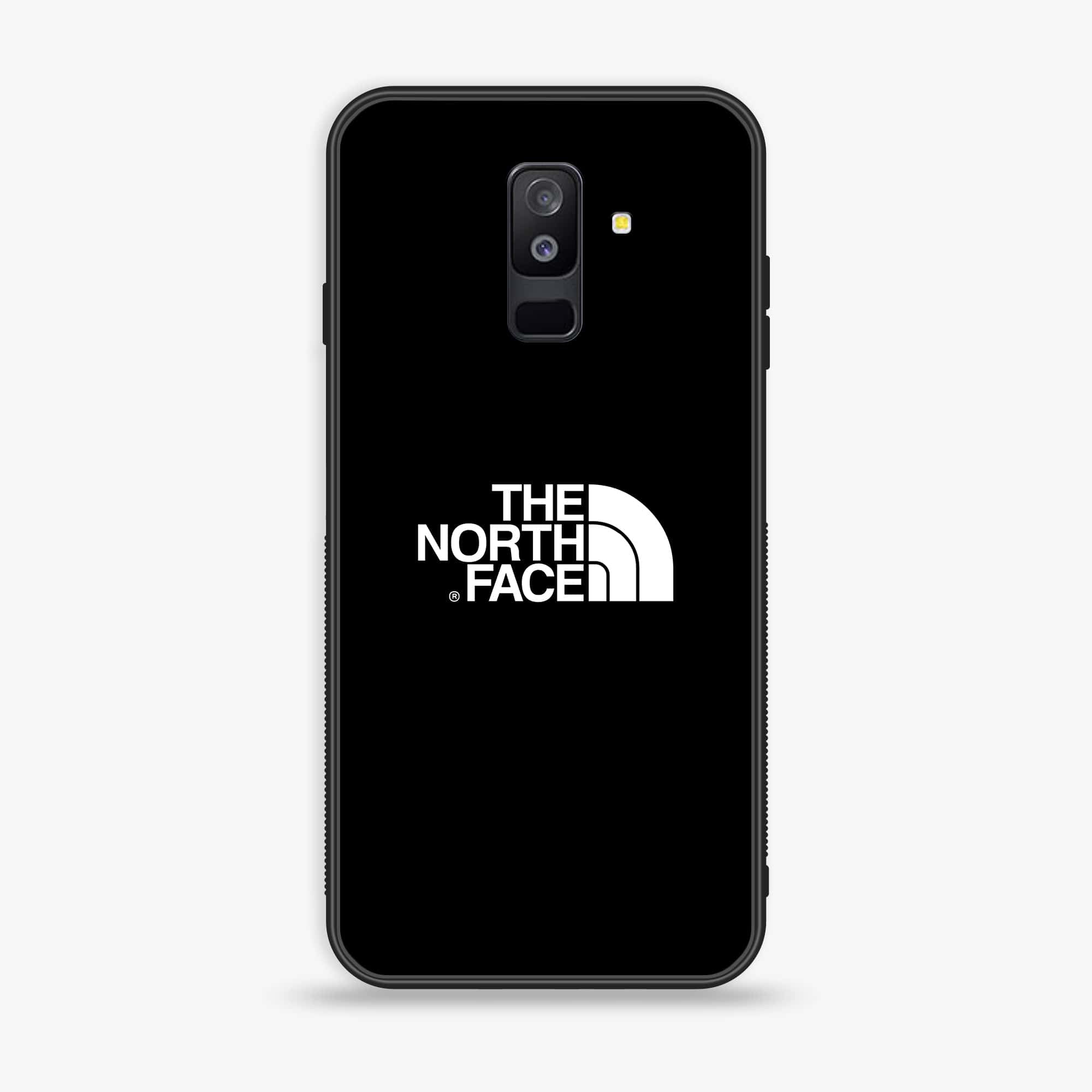 Samsung Galaxy A6 Plus (2018) - The North Face Series - Premium Printed Glass soft Bumper shock Proof Case