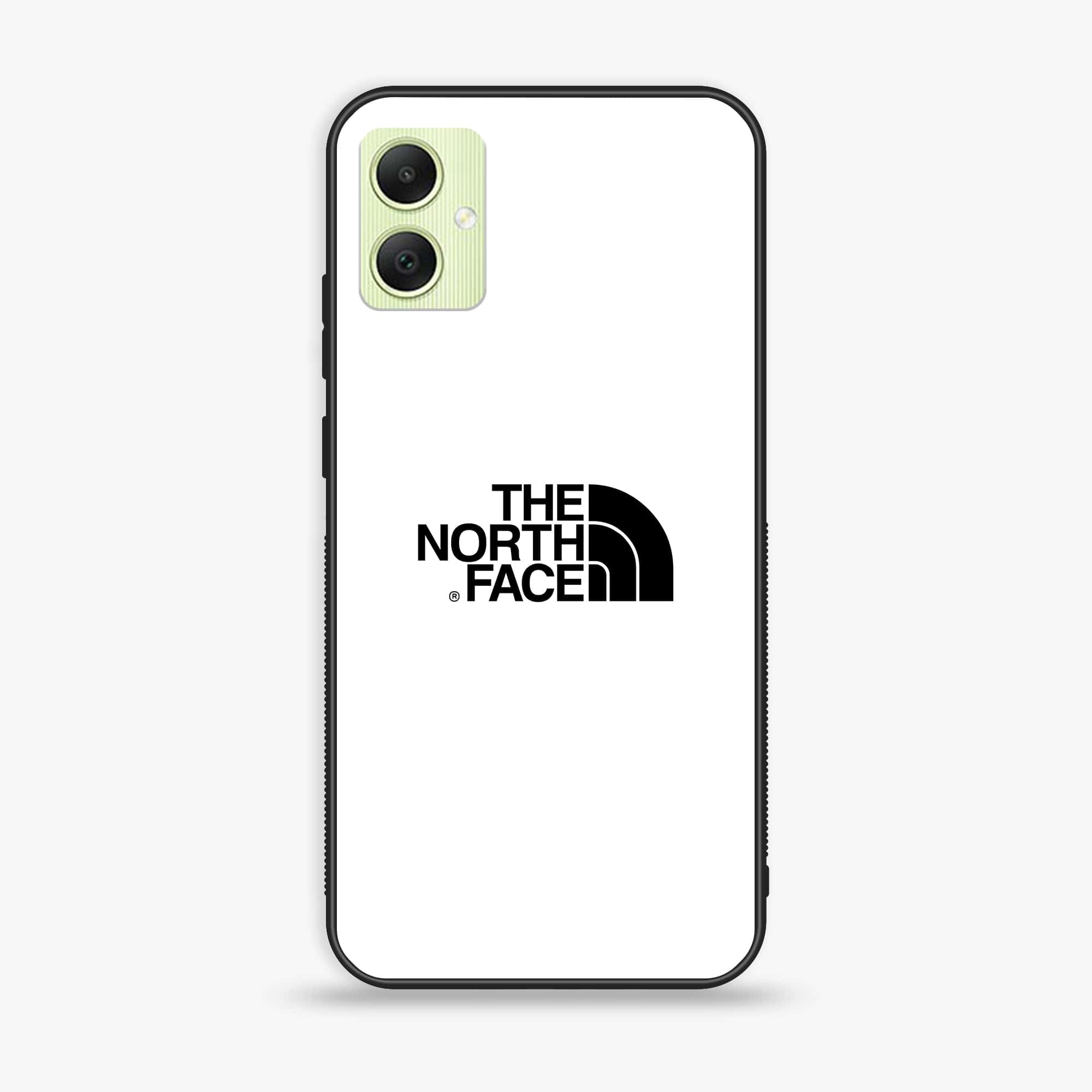 Samsung Galaxy A05 - The North Face Series - Premium Printed Glass soft Bumper shock Proof Case