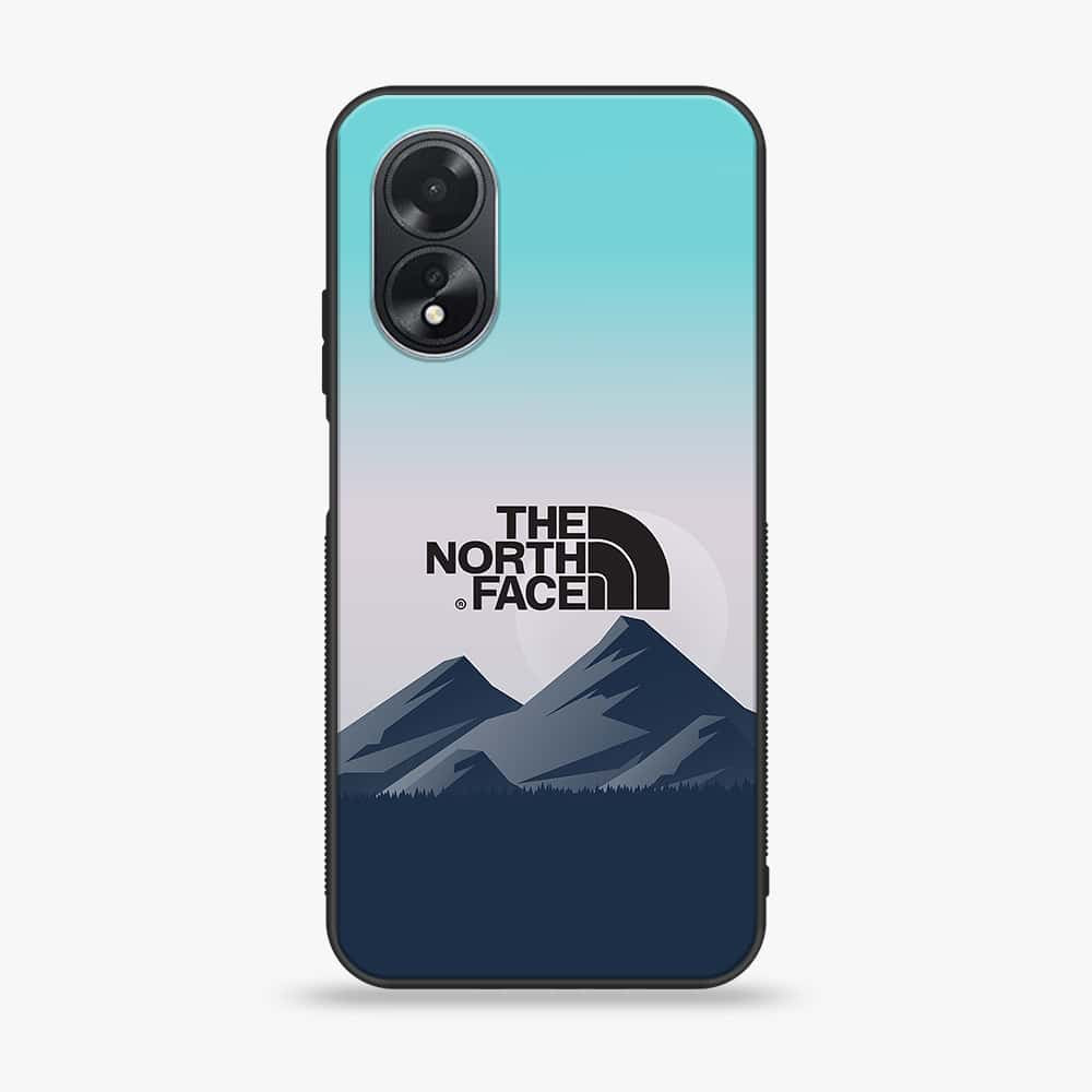 Oppo A18 4G - The North Face Series - Premium Printed Glass soft Bumper shock Proof Case
