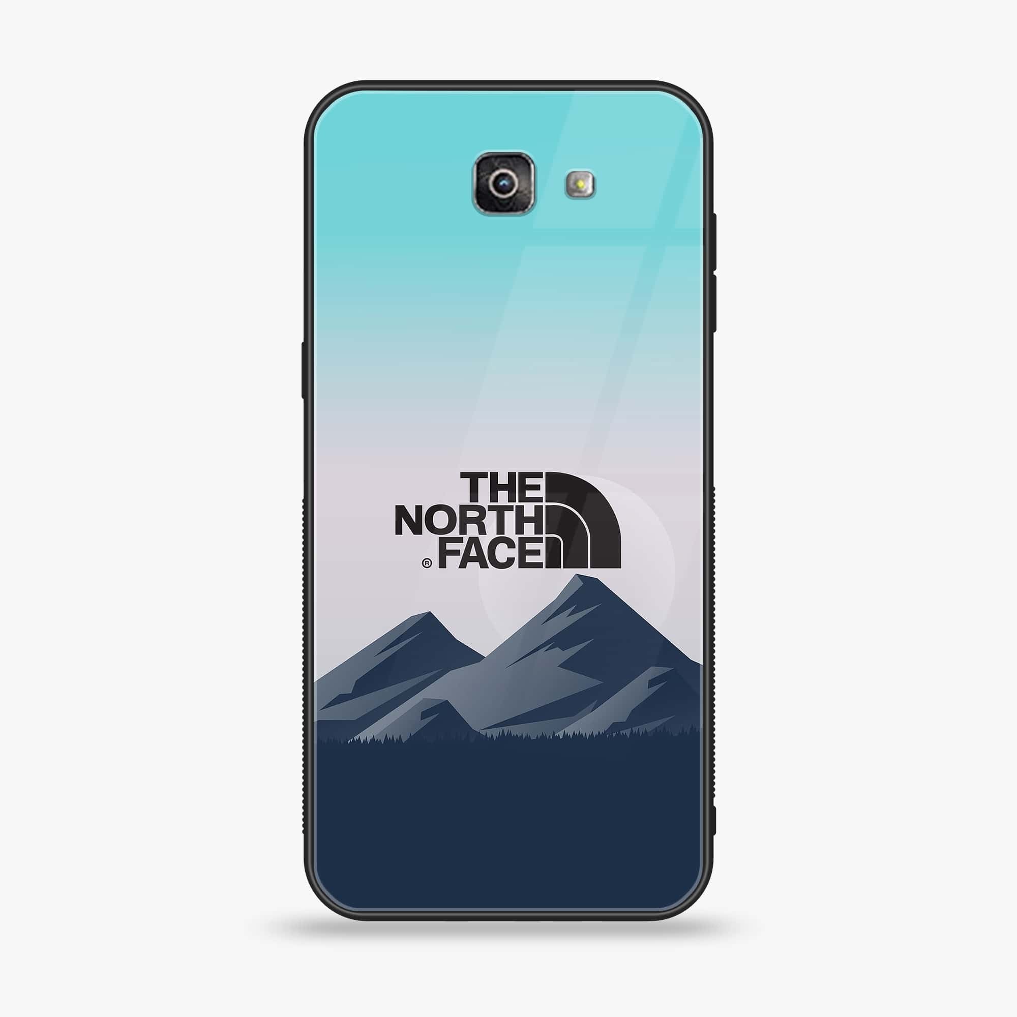 Galaxy J7 Prime 2018 - The North Face Series - Premium Printed Glass soft Bumper shock Proof Case