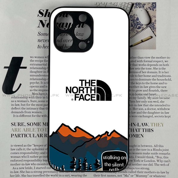 iPhone 15 Pro - The North Face Design 5 - Premium Printed Glass soft Bumper shock Proof Case CS-21752