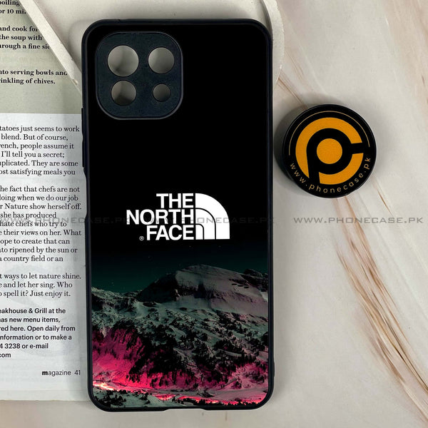 Mi 11 Lite - The North Face Design 6 - Premium Printed Glass soft Bumper shock Proof Case CS-15392