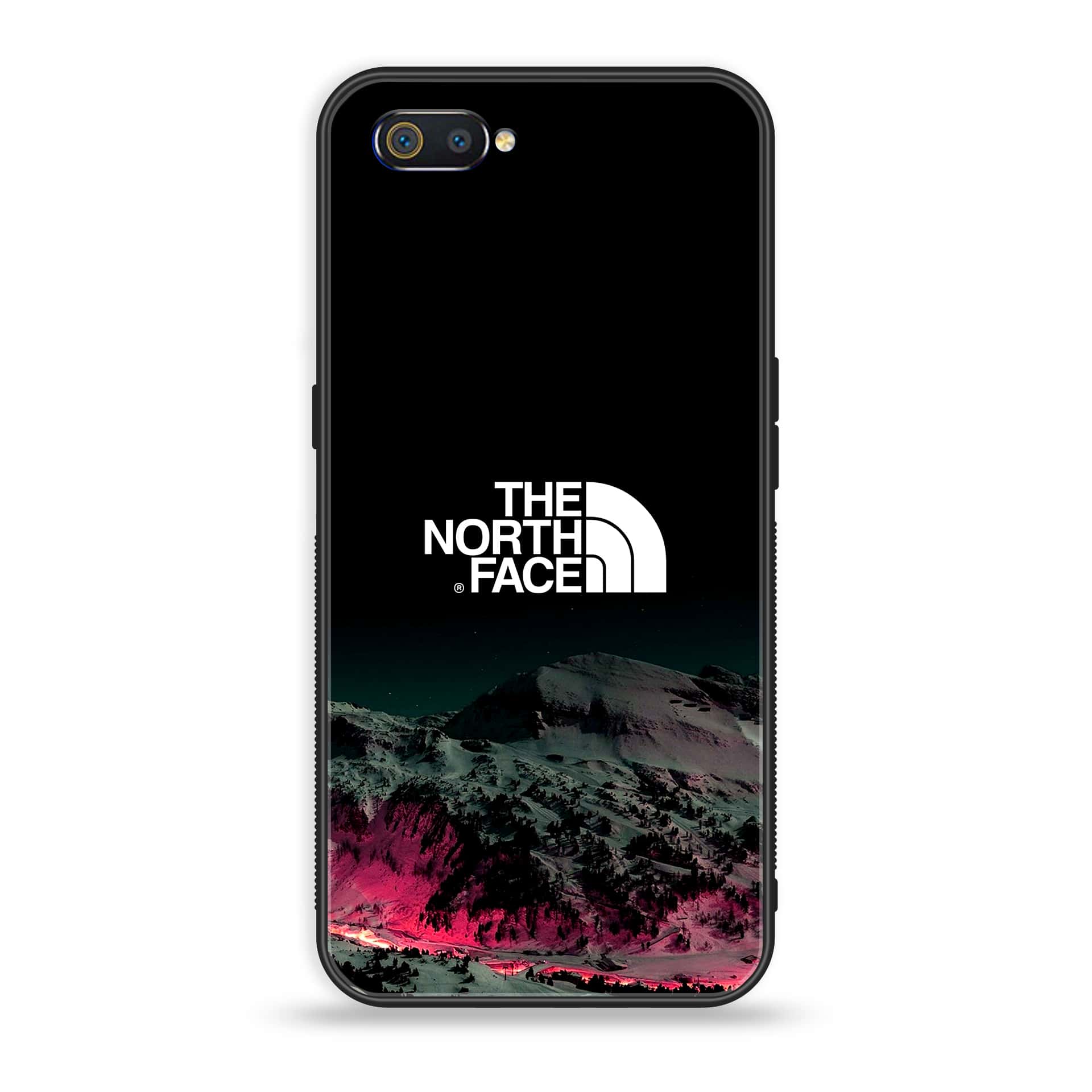 Oppo Realme C2 - The North Face Series - Premium Printed Glass soft Bumper shock Proof Case