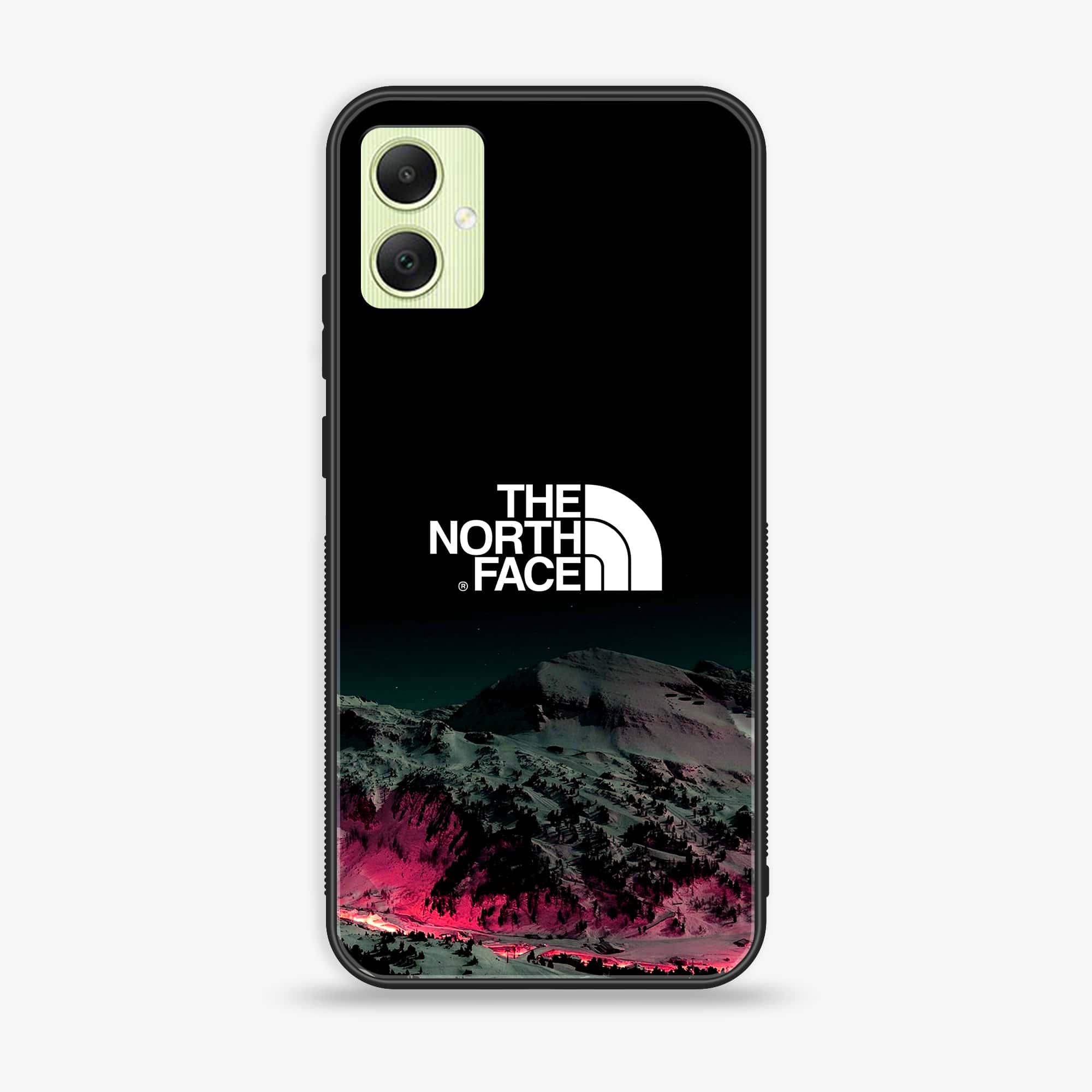 Samsung Galaxy A05 - The North Face Series - Premium Printed Glass soft Bumper shock Proof Case