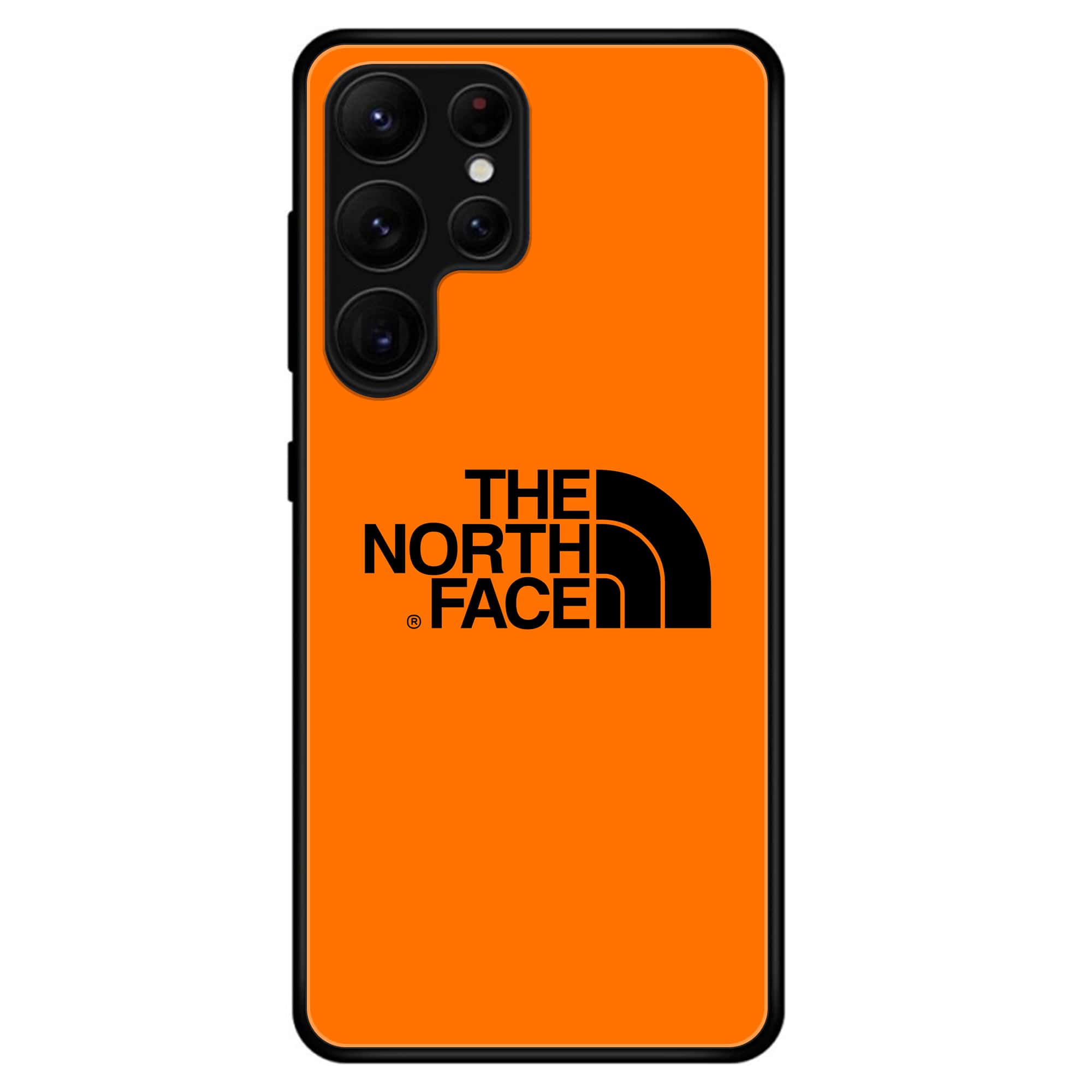 Samsung Galaxy S23 Ultra - The North Face Series - Premium Printed Glass soft Bumper shock Proof Case
