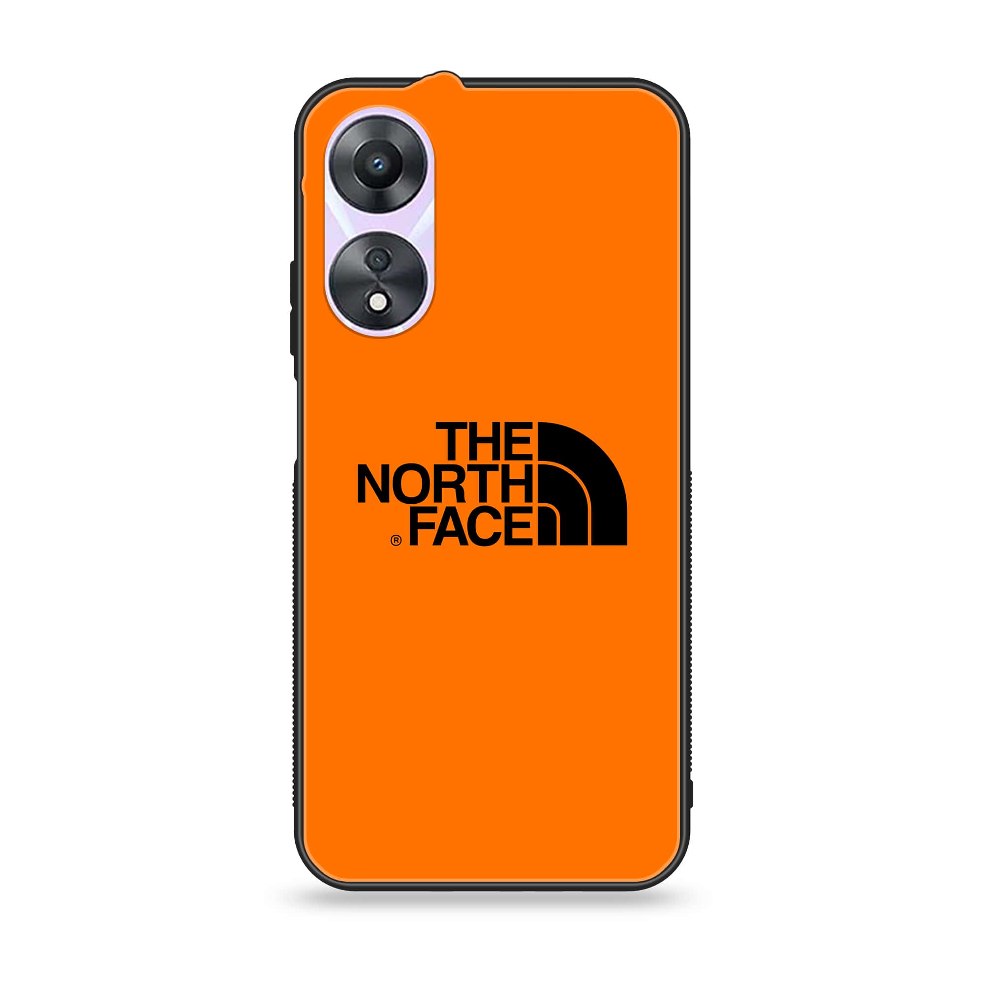 Oppo A78 4G - The North Face Series - Premium Printed Glass soft Bumper shock Proof Case