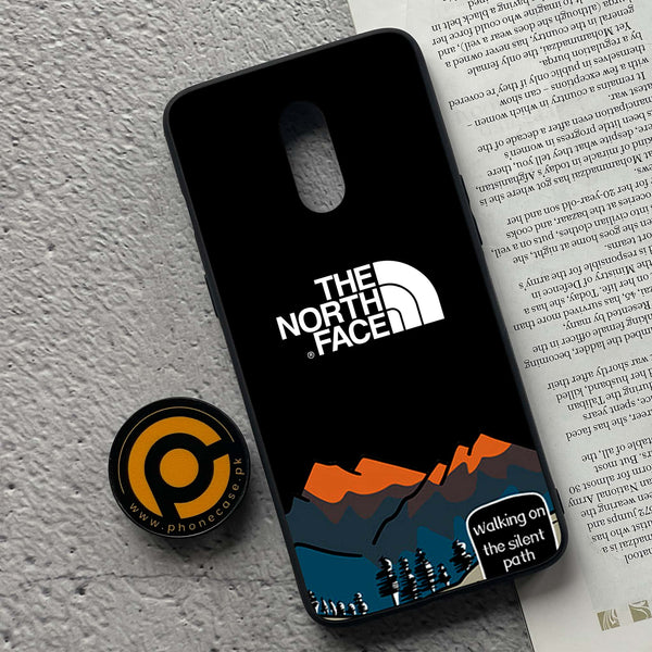 OnePlus 7 - The North Face Design 8 - Premium Metal Printed soft Bumper Shock Proof Case CS-15186