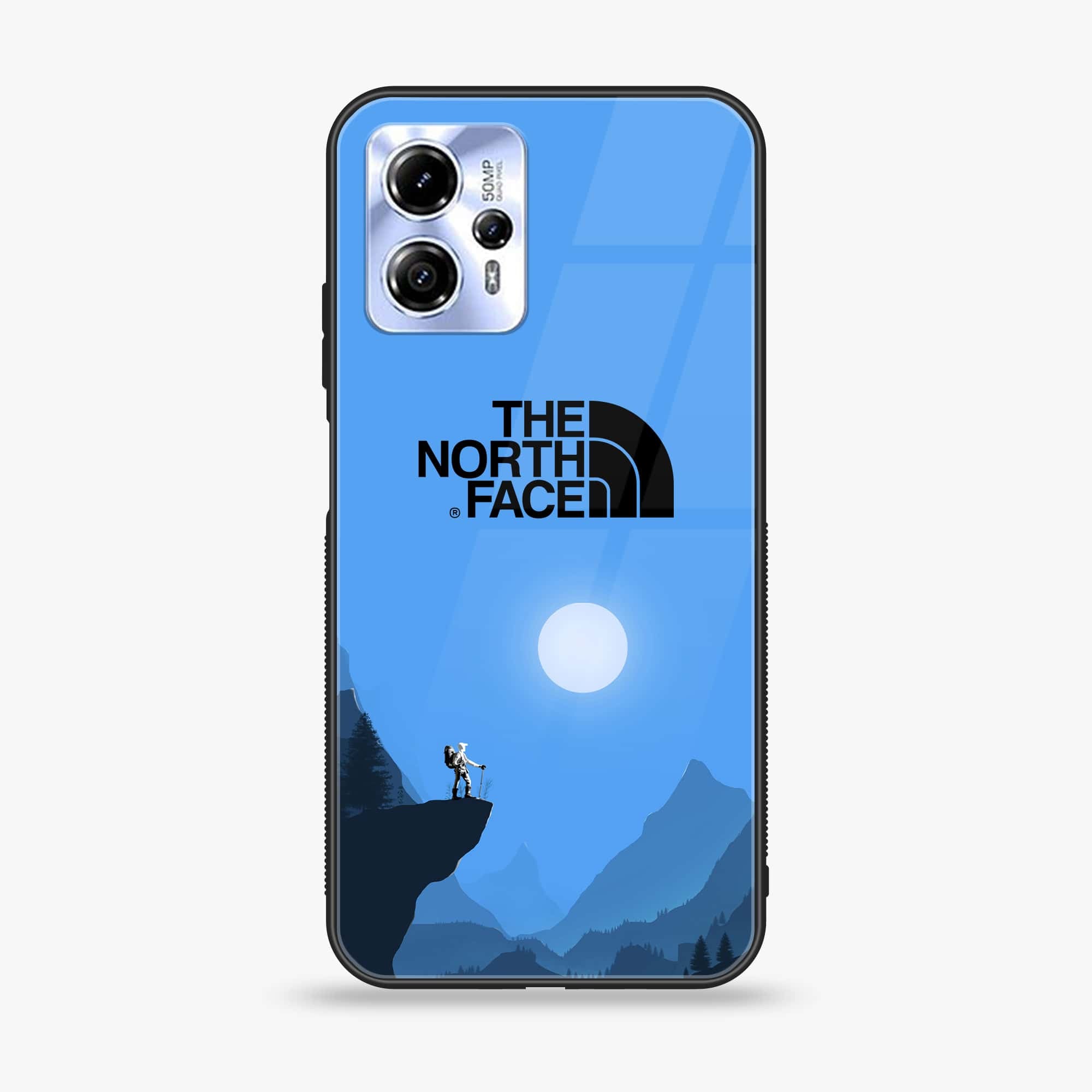 Motorola Moto G13 - The North Face Series - Premium Printed Glass soft Bumper shock Proof Case