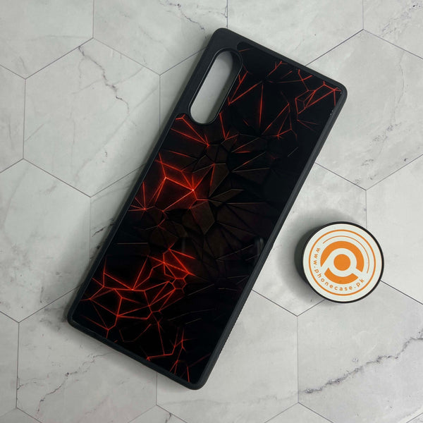 LG G9 - 3D Design 7 - Premium Printed Glass soft Bumper shock Proof Case CS-21842