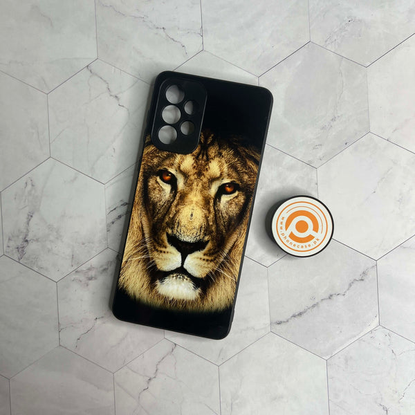 Samsung Galaxy A52 5G - King Of The Jungle - Premium Printed Glass soft Bumper shock Proof Case CS-21826