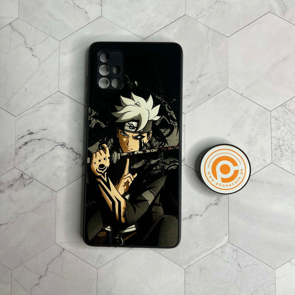 Samsung Galaxy A71 -Anime 2.0 Design 1  - Premium Printed Glass soft Bumper Shock Proof Case CS-21821