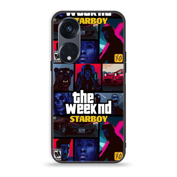 OPPO Reno 8T 5G - The Weeknd Star Boy - Premium Printed Glass soft Bumper Shock Proof Case