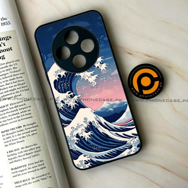 Oppo F27 Pro - Ocean Wave Art - Premium Metal Printed soft Bumper Shock Proof Case
