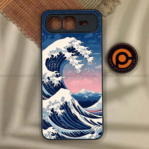 Infinix Smart 10 Plus - Ocean Wave Art - Premium Metal Printed soft Bumper shock Proof Case
