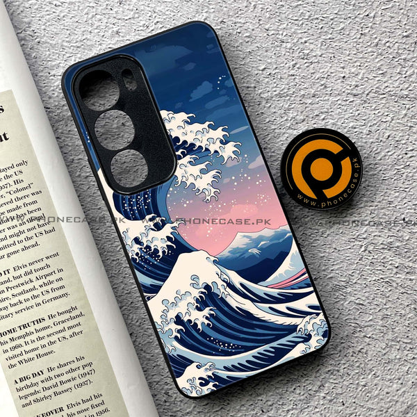 Vivo Y19s Pro - Ocean Wave Art - Premium Metal Printed soft Bumper shock Proof Case