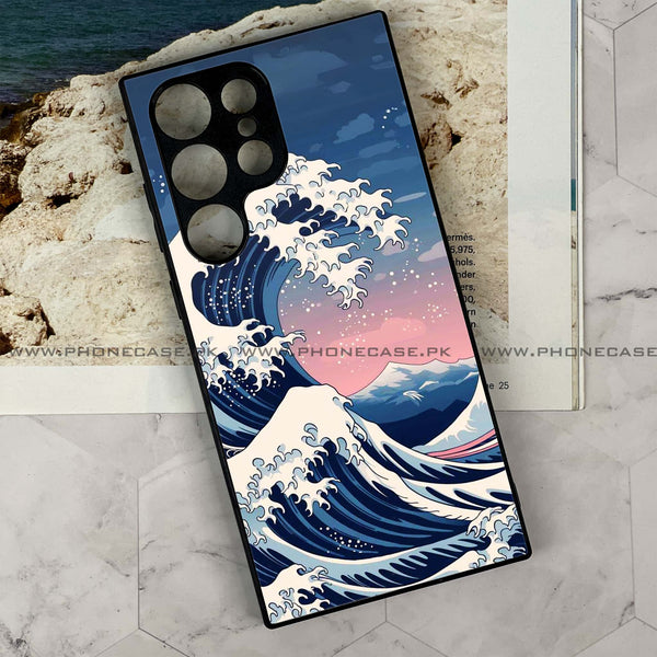 Samsung Galaxy S24 Ultra - Ocean Wave Art - Premium Metal Printed soft Bumper shock Proof Case